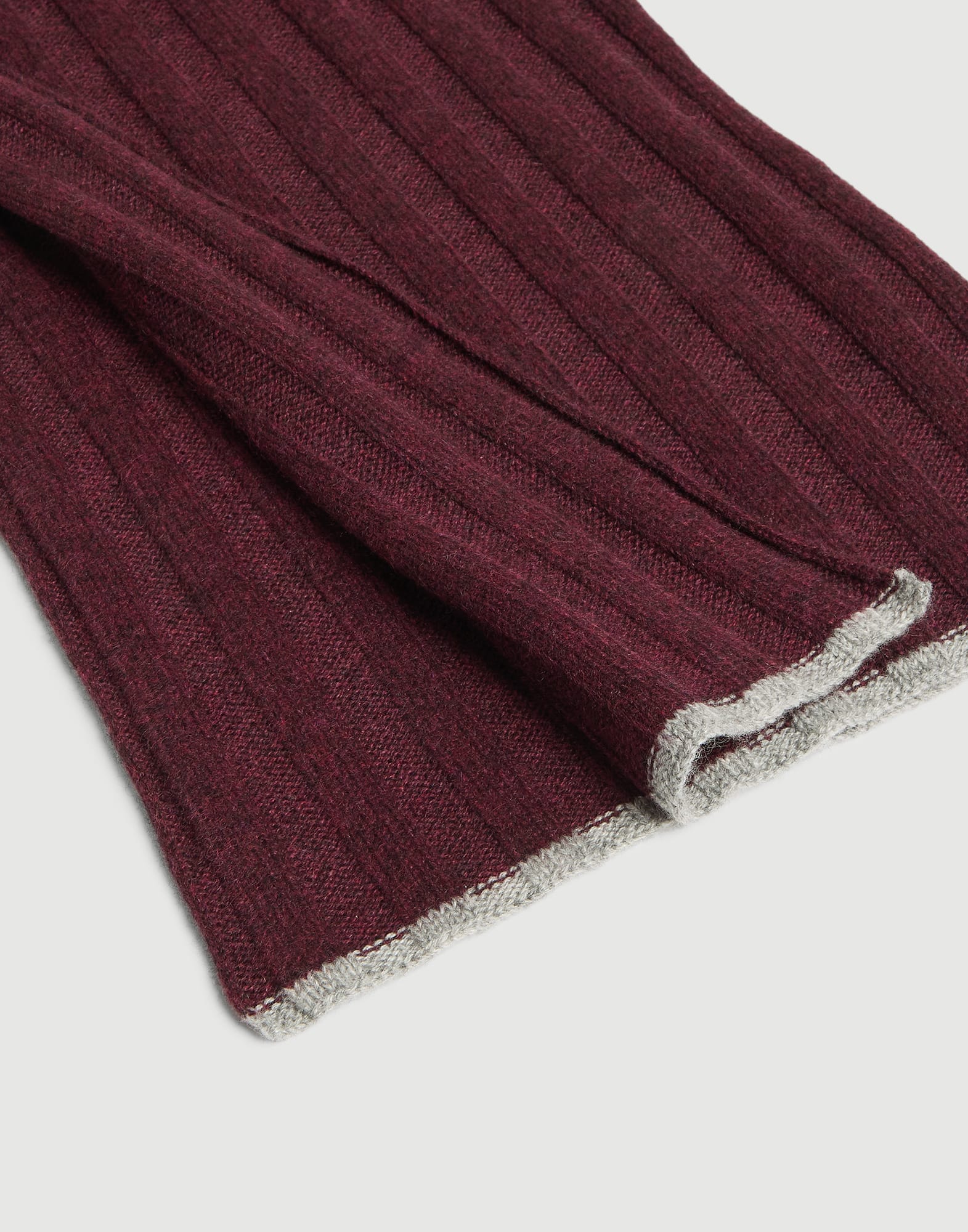 ボーイズ 向け ブルー カシミヤ ニットストール | Brunello Cucinelli