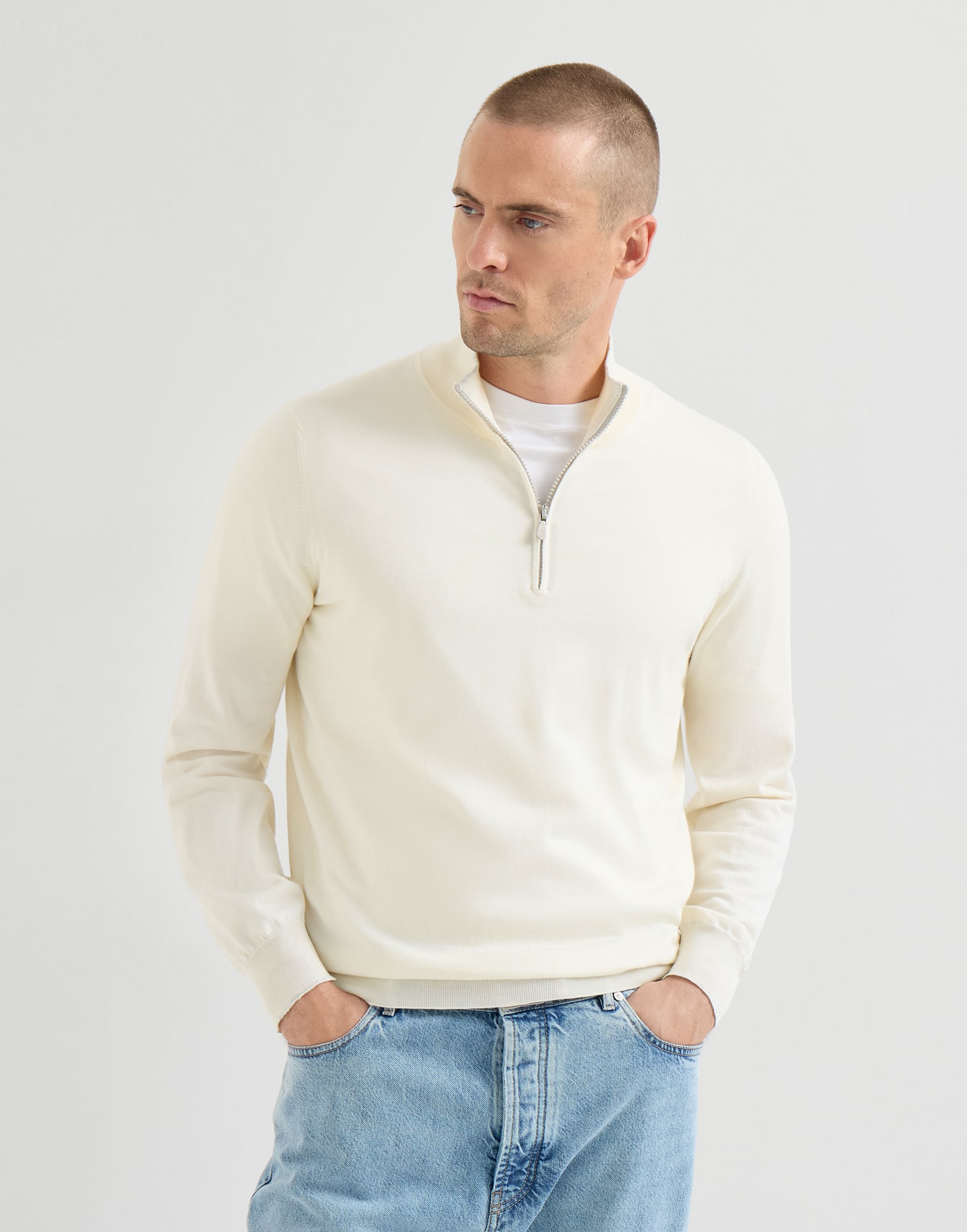 Zipped Turtleneck Sweaters - Front view - View Full Screen