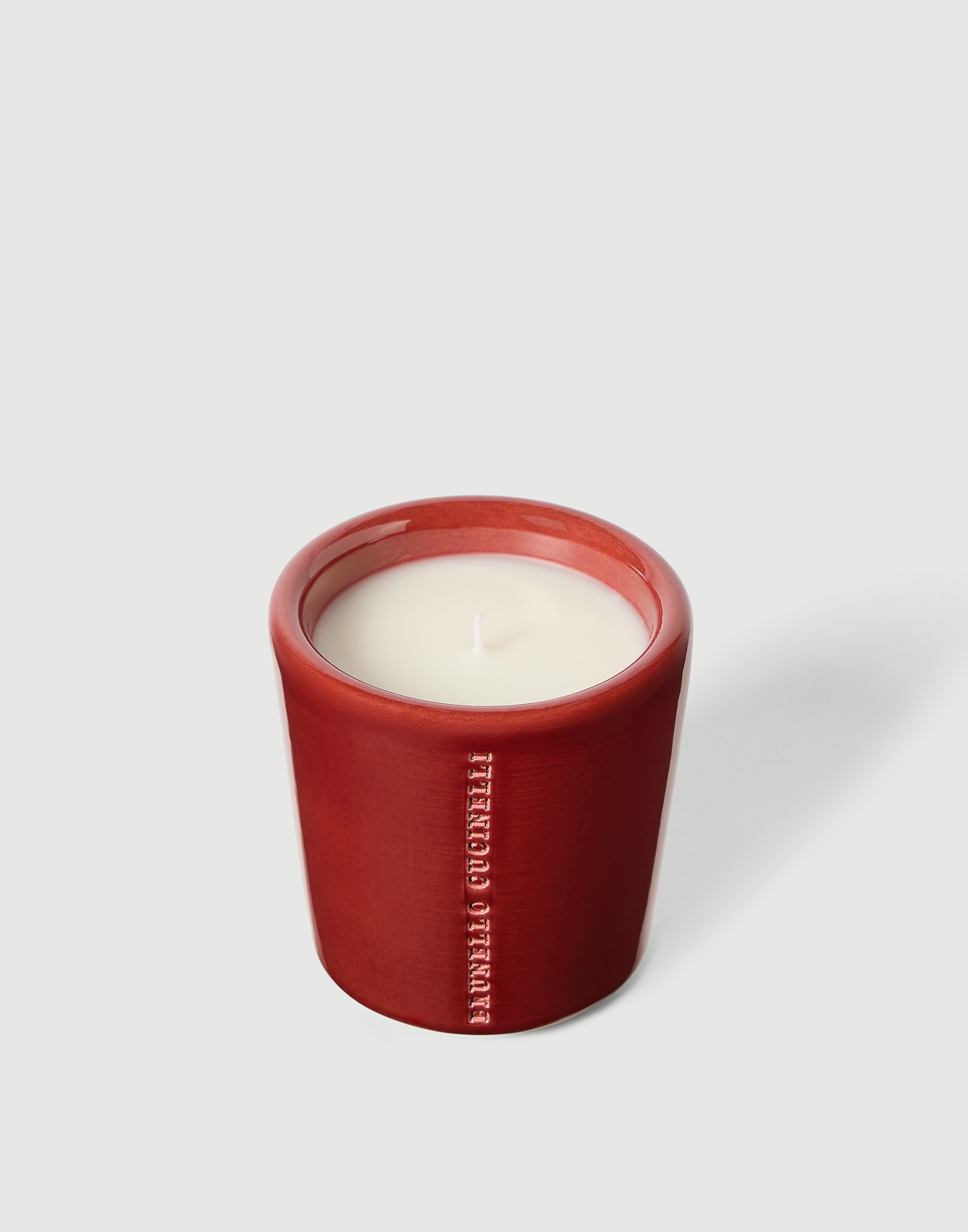 Candle in craquelée vessel in Sand | Lifestyle | Brunello Cucinelli
