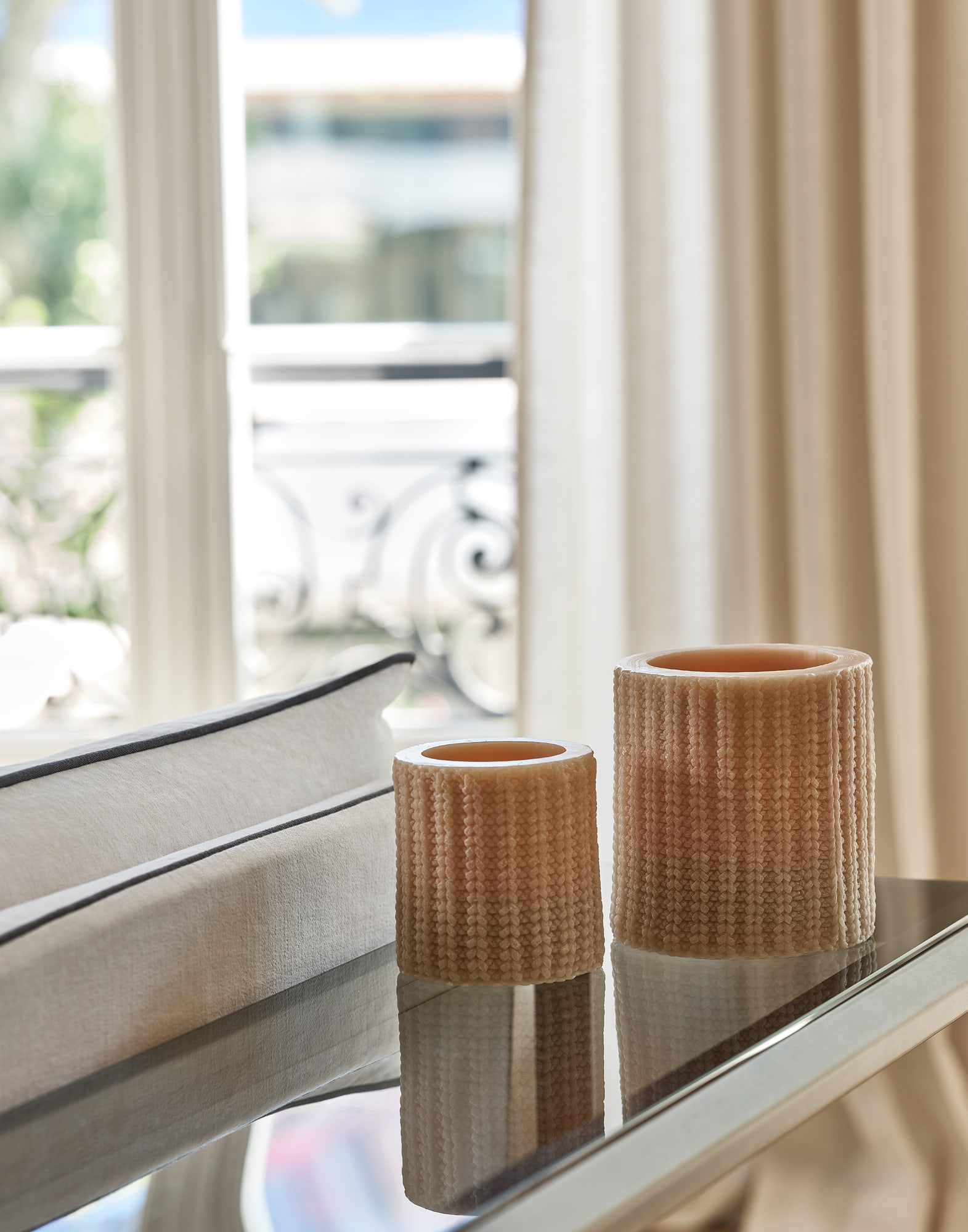 Large wax lantern in Grey | Lifestyle | Brunello Cucinelli