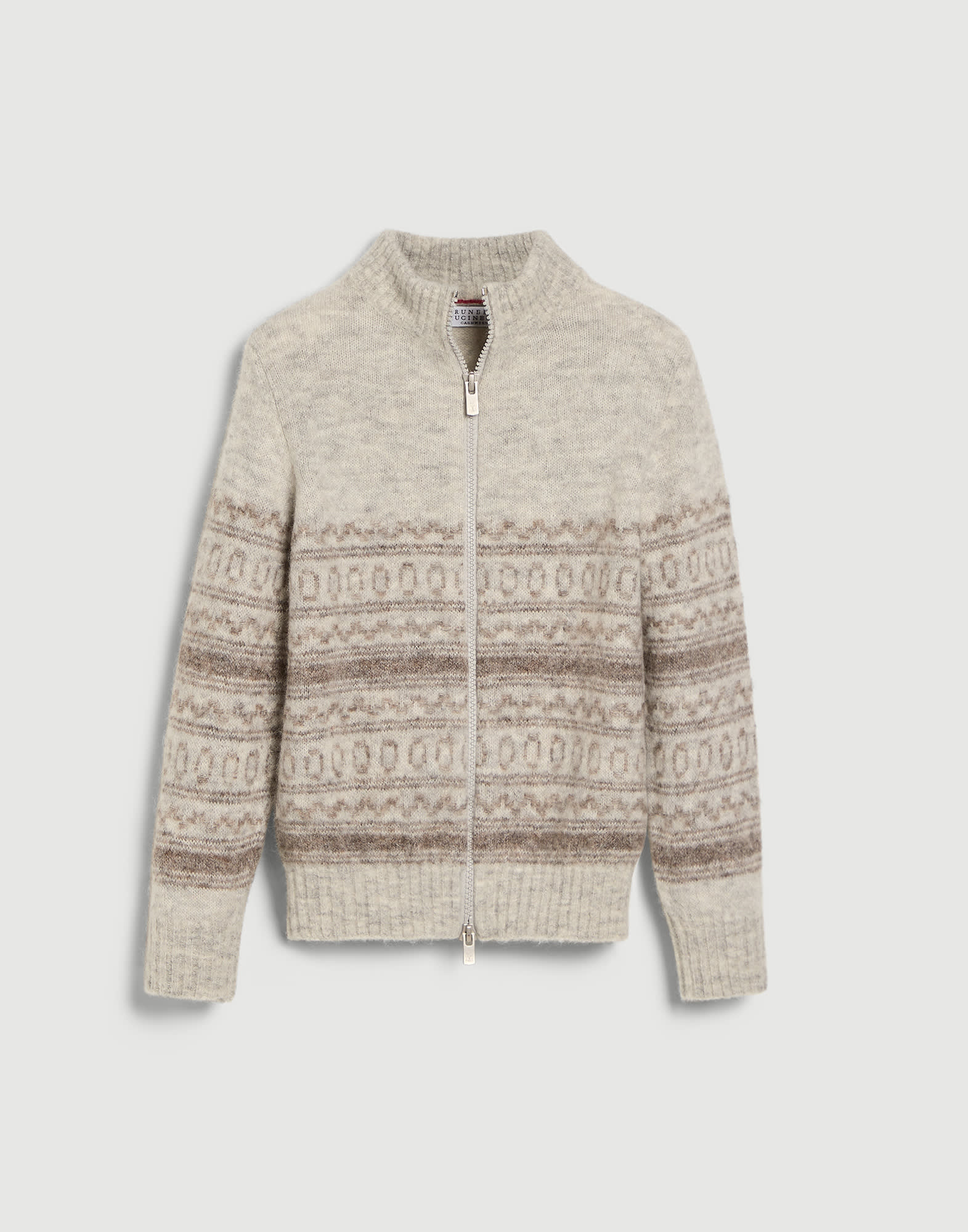 Nordic Jacquard cardigan Fog Boys - Brunello Cucinelli
