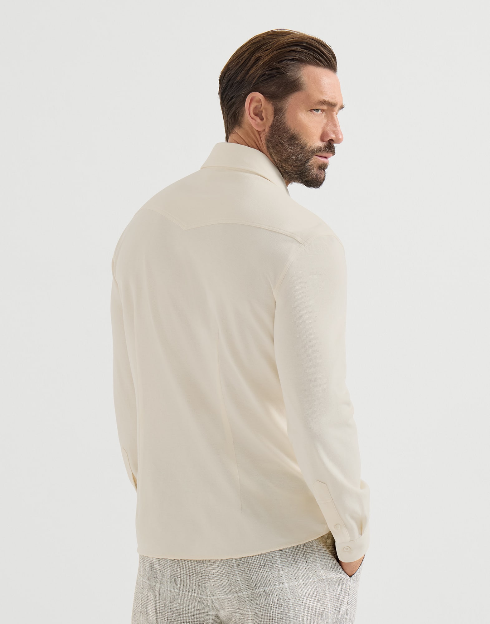 メンズ 向け ジンジャー ピケシャツ | Brunello Cucinelli