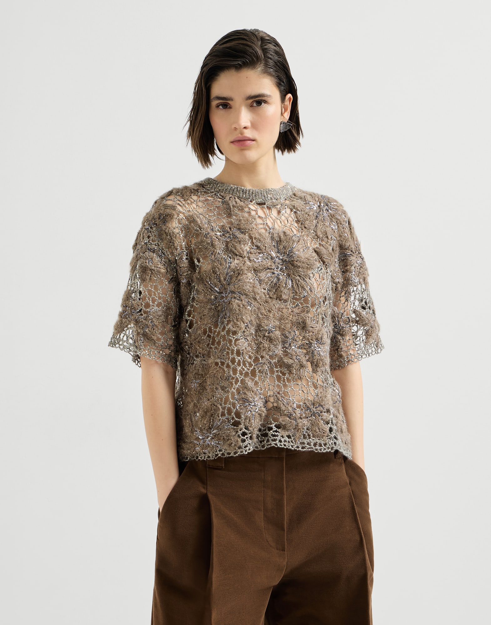 Knitted Top - Front view - View Full Screen