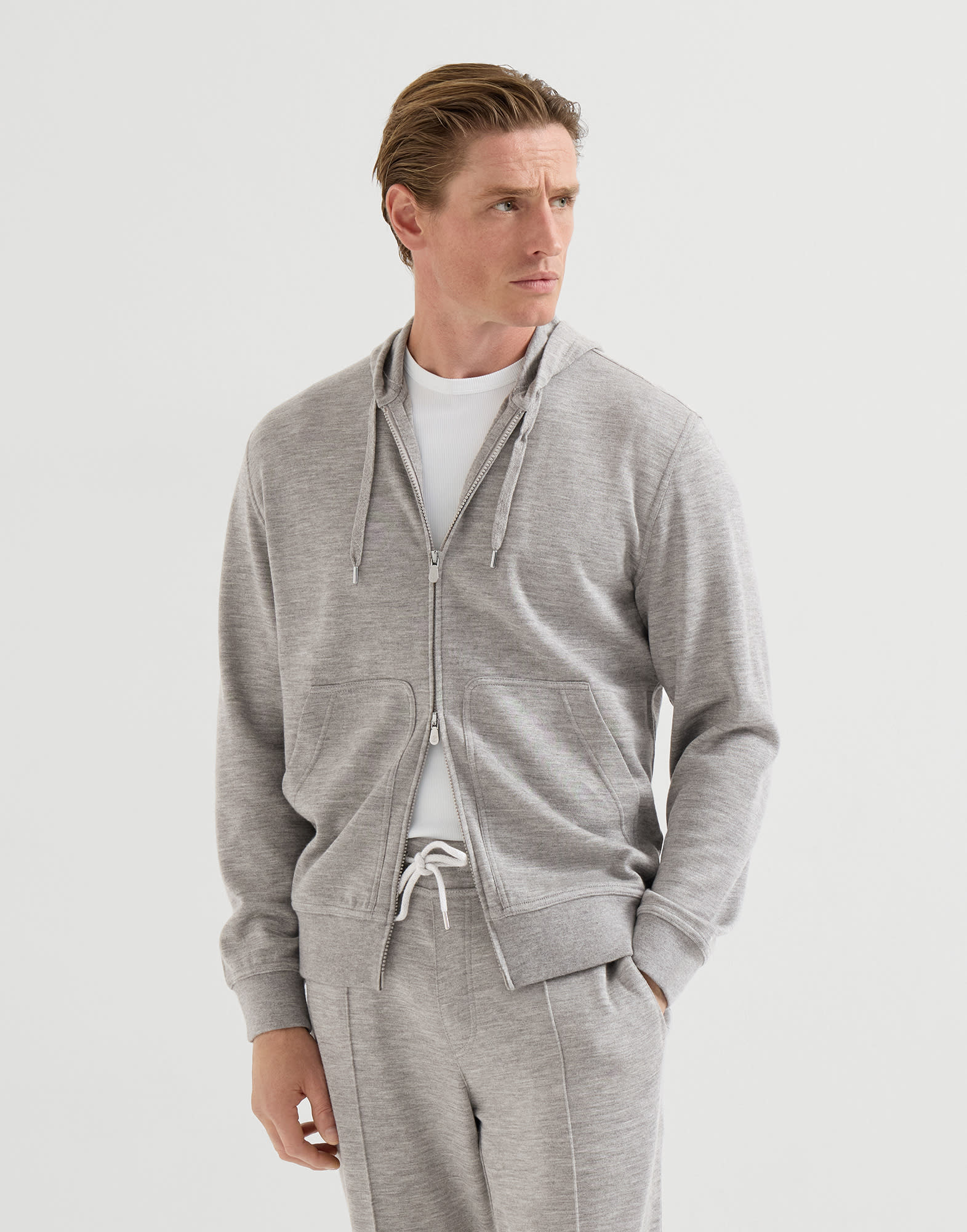 A*e様 ブルネロクチネリ　スウェット　パーカー　シャツ　（XS） メンズ 向け グレー スウェット トップウェア | Brunello Cucinelli