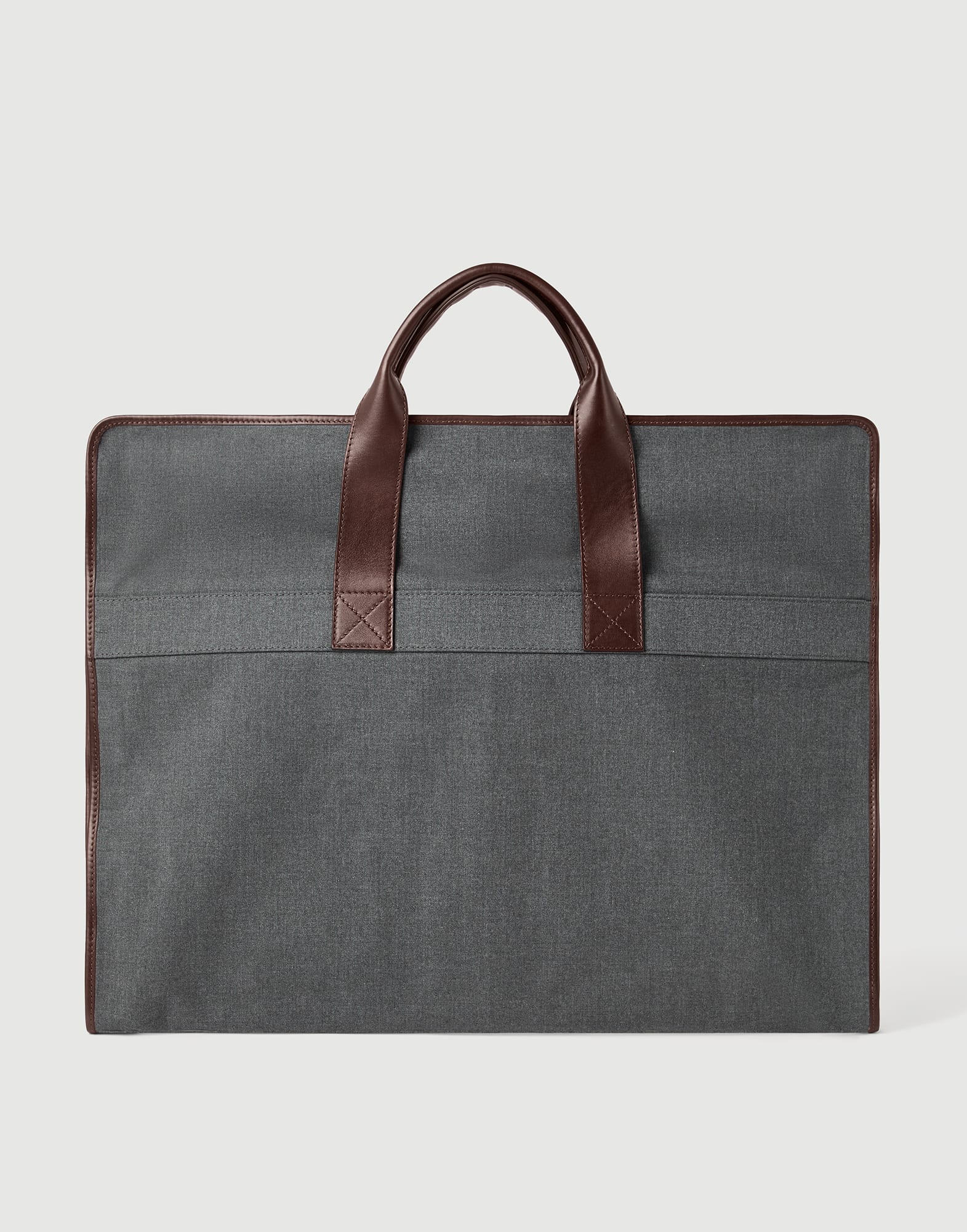 Brunello Cucinelli ハンガー ６本セット Calfskin suit carrier for Man in Anthracite | Brunello Cucinelli