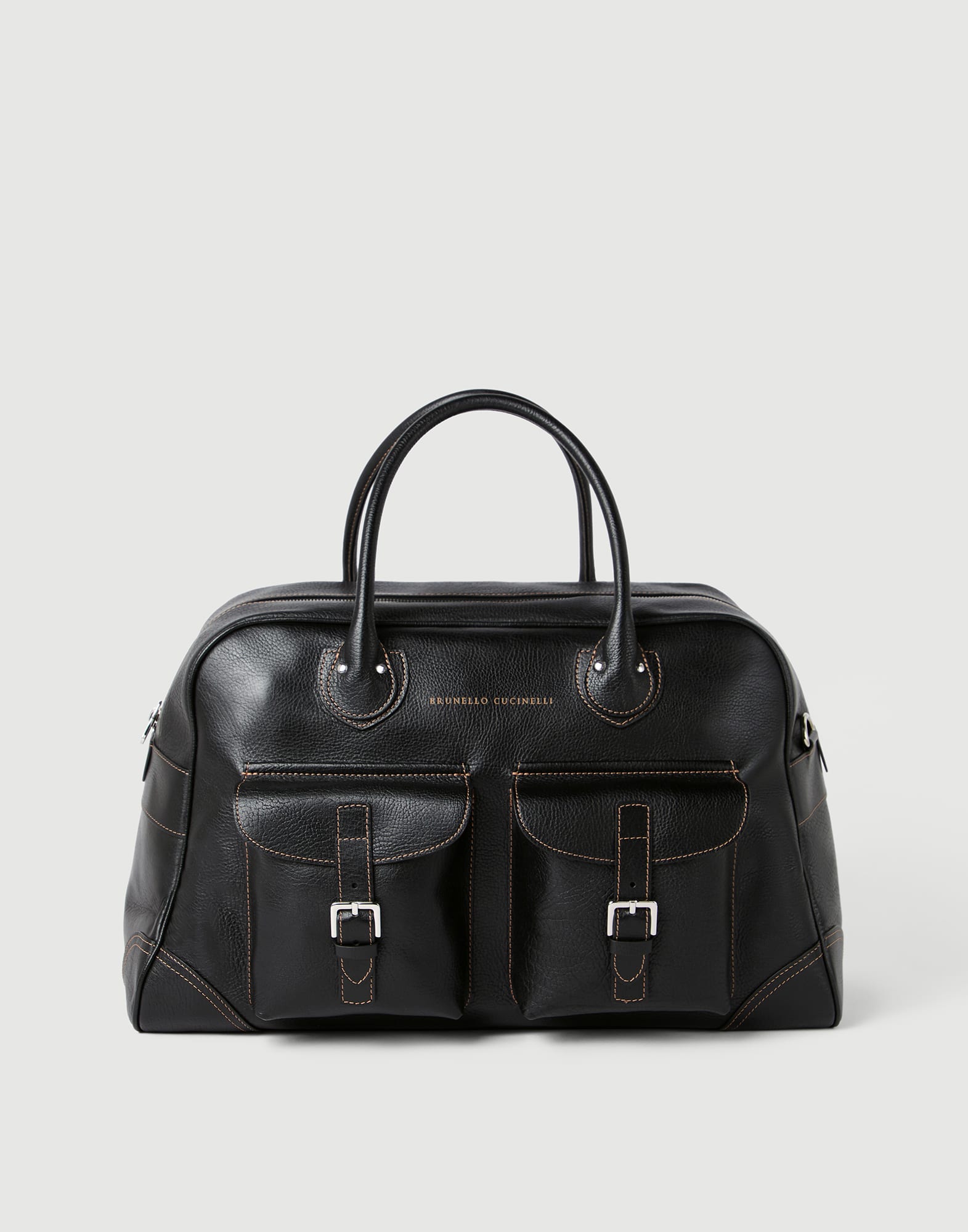Weekender bag for Man in Black | Brunello Cucinelli