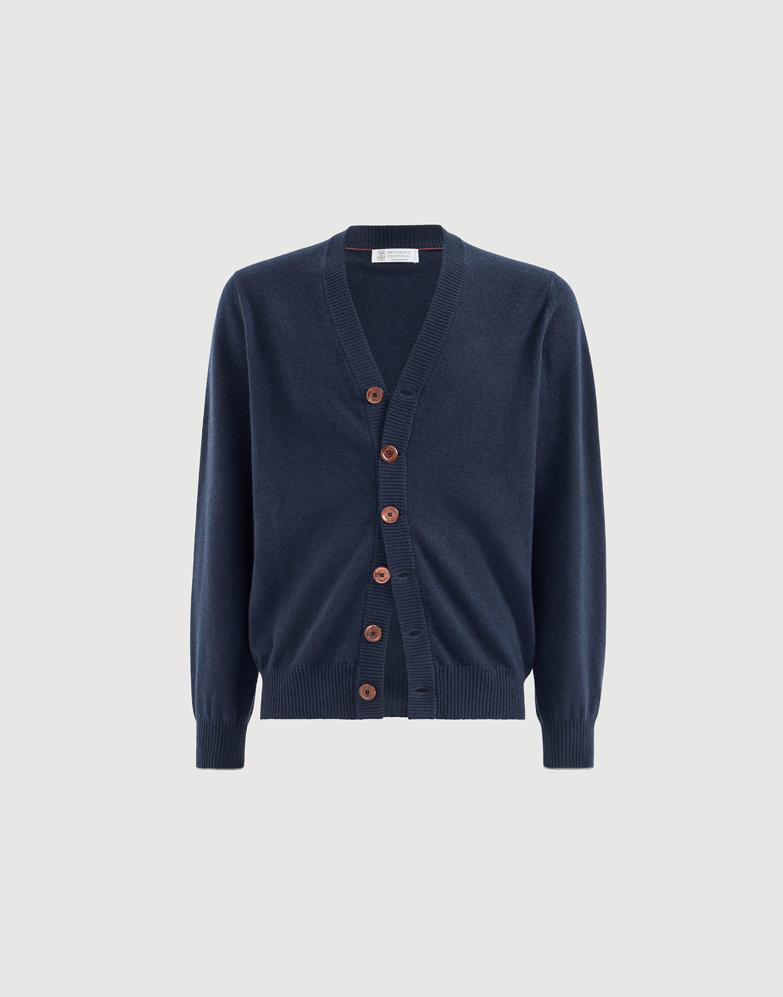 ブルネロクチネリ カーディガン Brunello Cucinelli メンズ 向け ネイビーブルー カシミヤカーディガン | Brunello Cucinelli