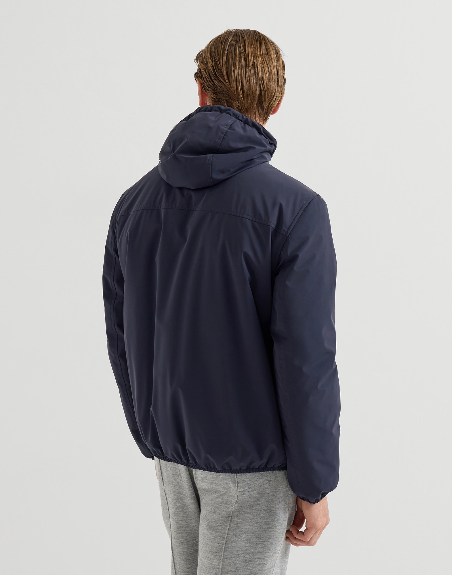 Nylon outerwear for Man in Navy Blue | Brunello Cucinelli