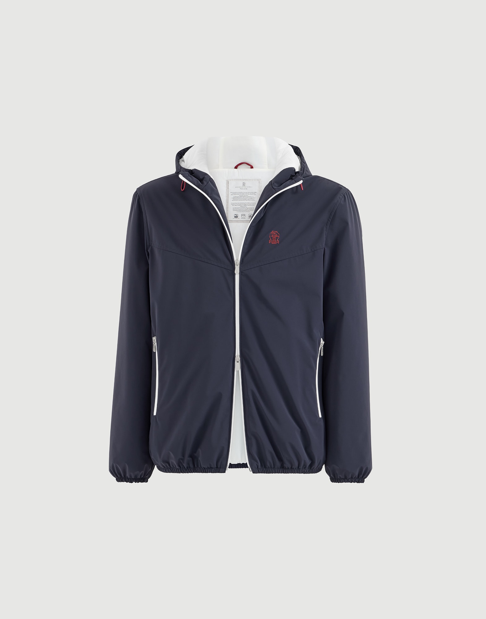 Nylon outerwear for Man in Navy Blue | Brunello Cucinelli