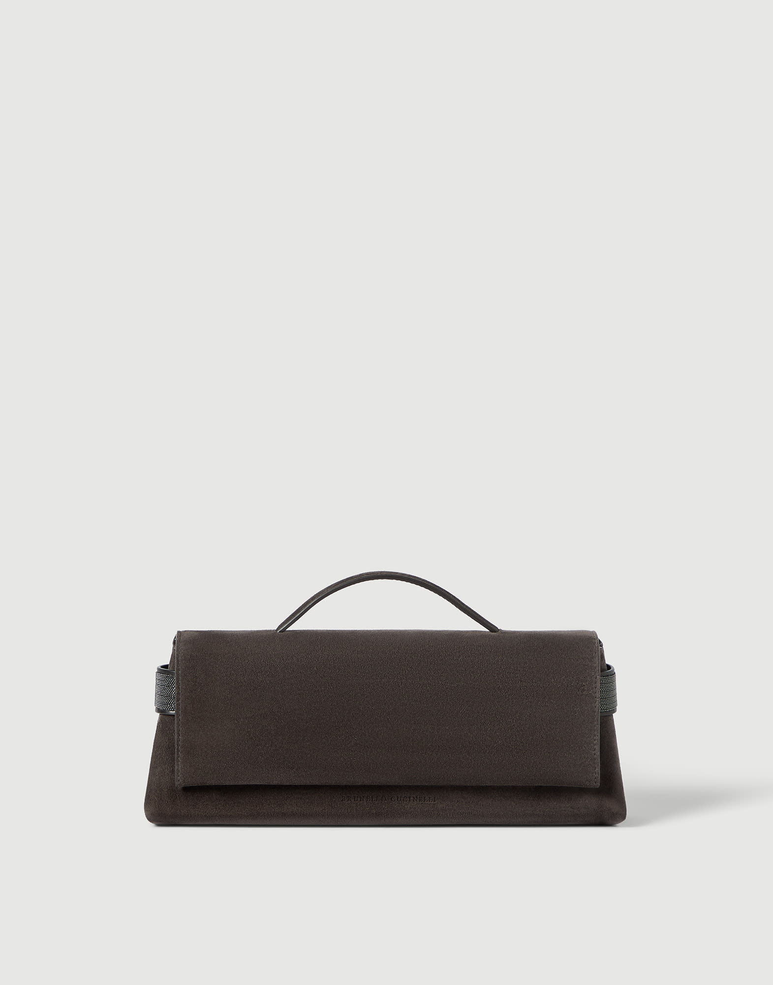 Suede Essence clutch bag Pepper Woman - Brunello Cucinelli