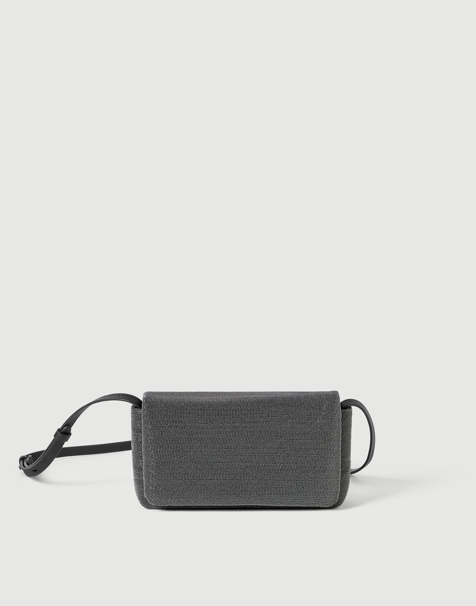 Сумка Flap Precious из зернистой кожи Чёрный Женщина - Brunello Cucinelli
