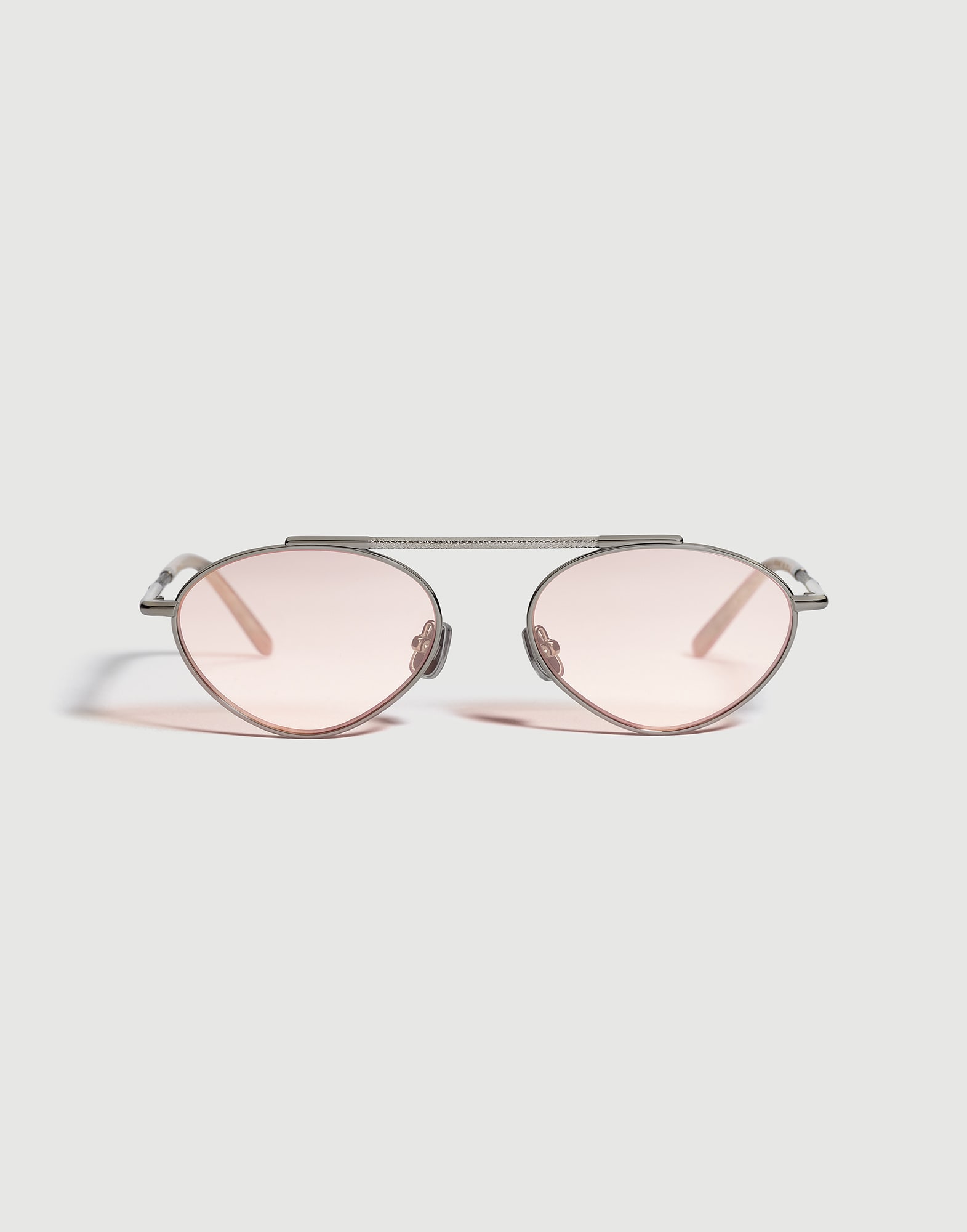 Oval titanium aperitif frame Anthracite Eyewear - Brunello Cucinelli
