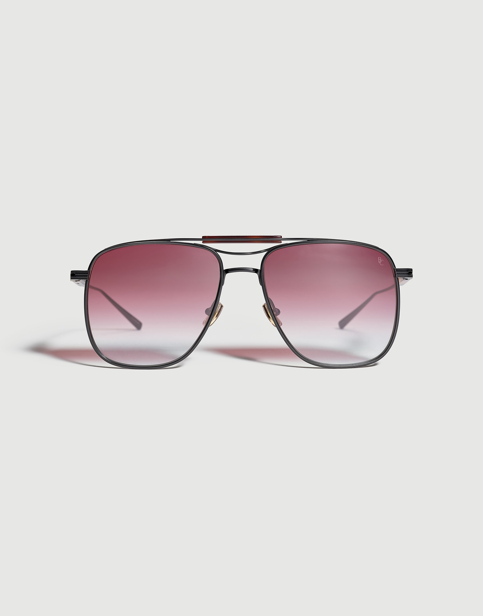 Square titanium sunglasses Black Eyewear - Brunello Cucinelli