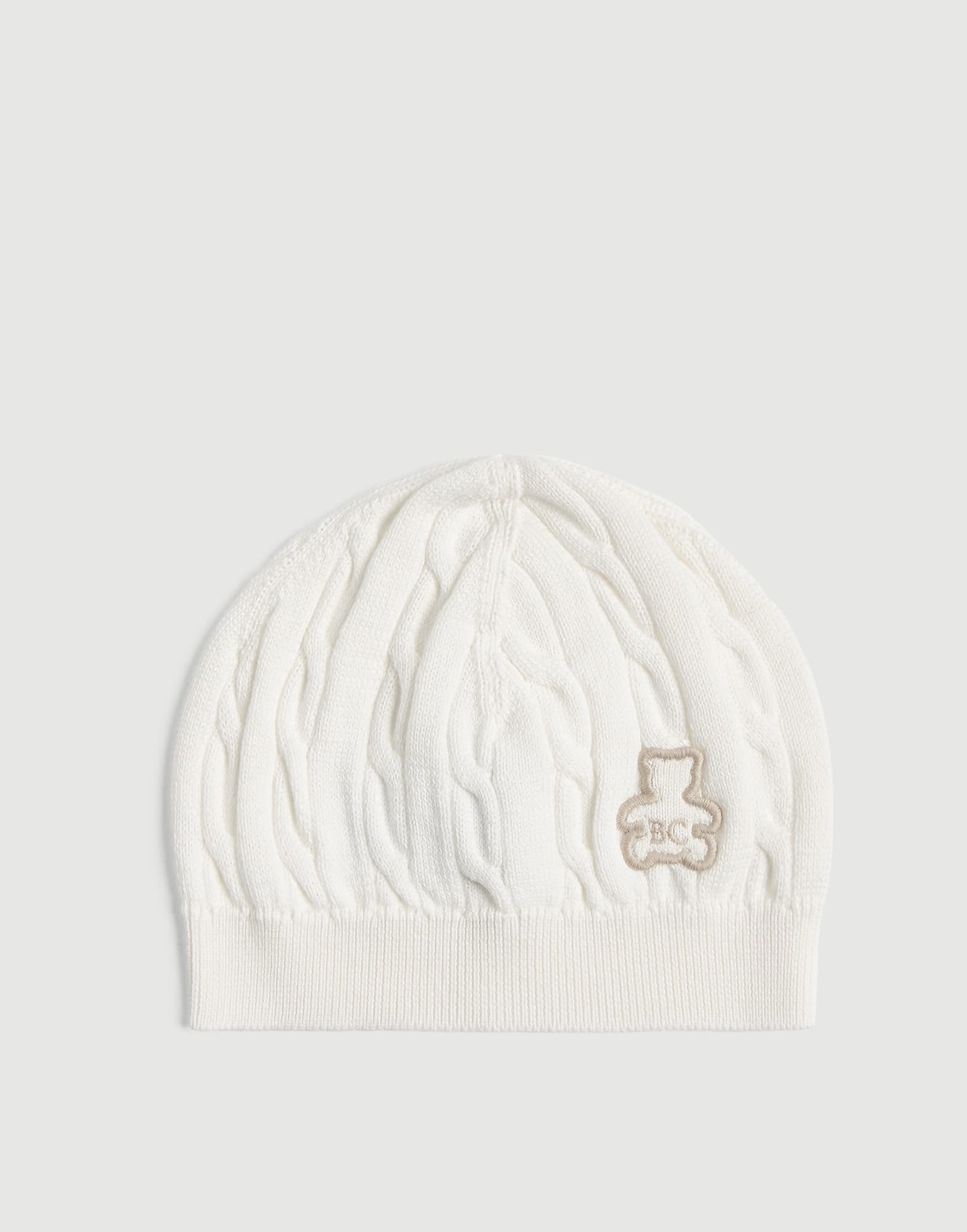 Bernie Baby knit beanie White / Beige Baby - Brunello Cucinelli