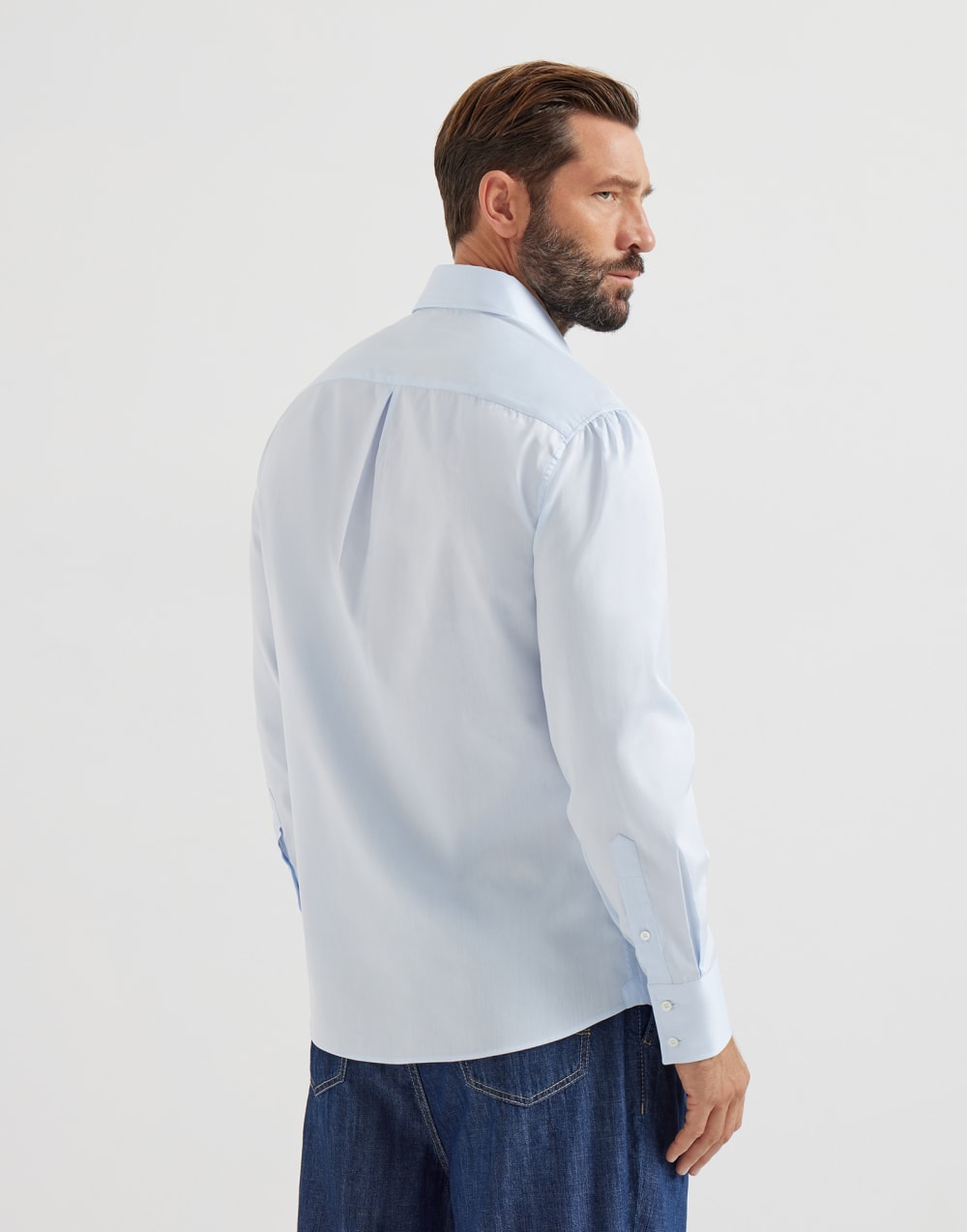 Spread collar shirt Azure Man - Brunello Cucinelli