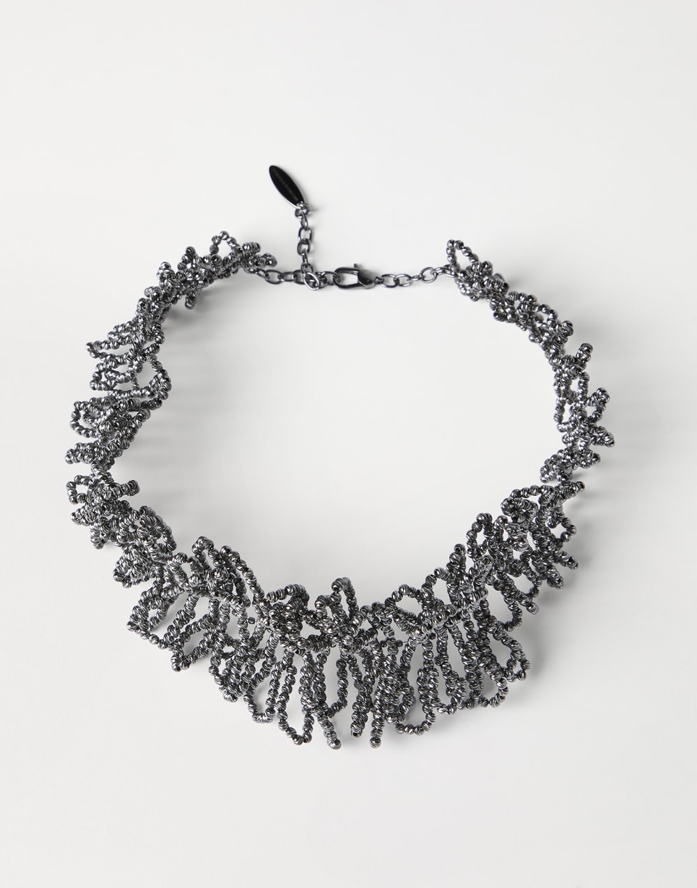 Sterling Silver choker Lignite Grey Woman - Brunello Cucinelli