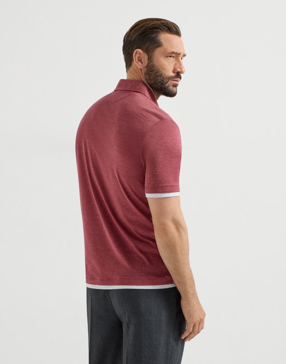 Jersey polo shirt Coral Man - Brunello Cucinelli