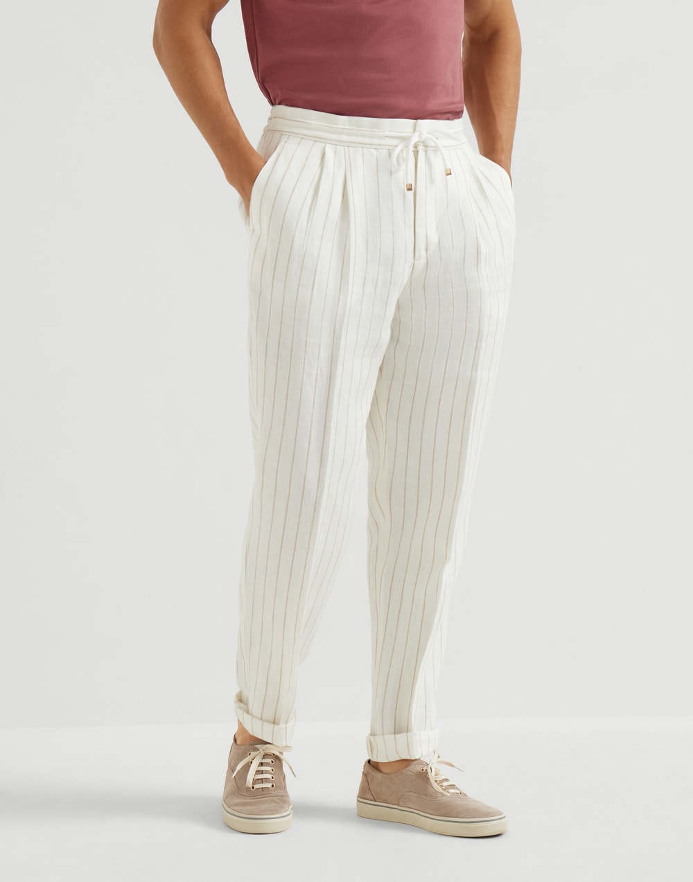 Twill trousers Panama Man - Brunello Cucinelli