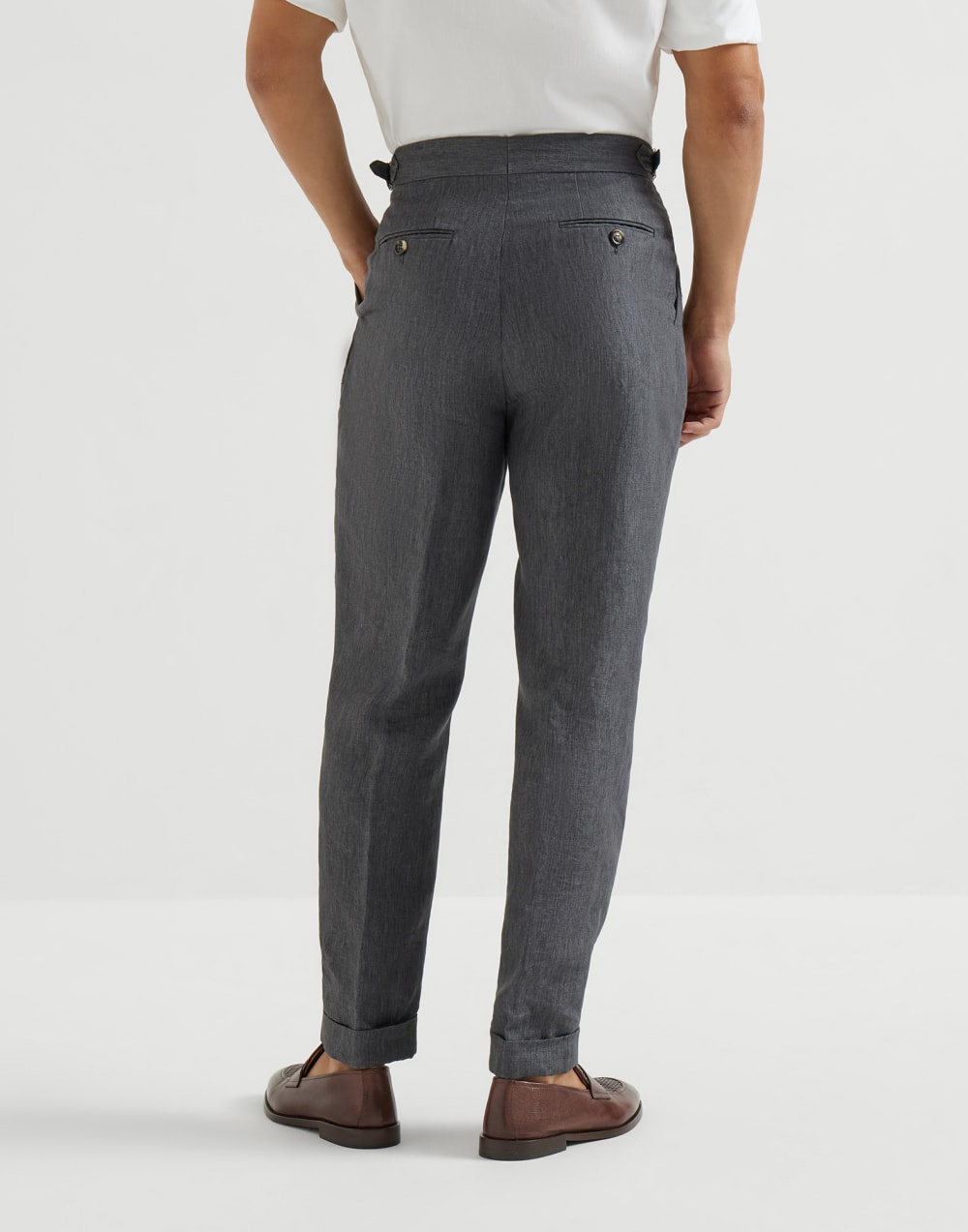 Hose in Tailor Fit Anthrazit Herren - Brunello Cucinelli