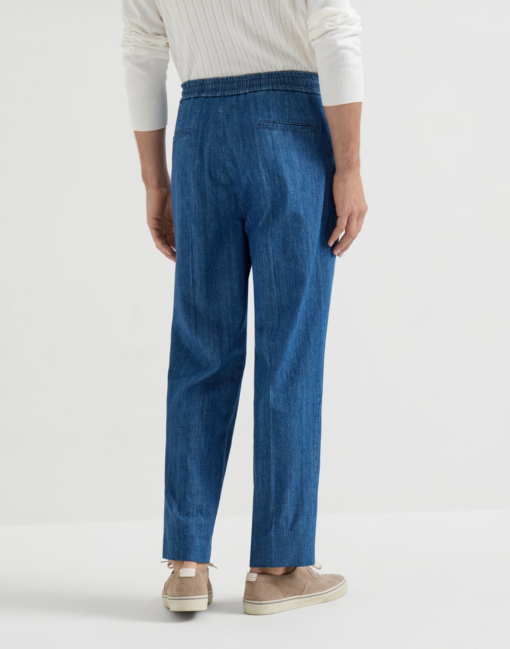 Lightweight denim trousers Medium Denim Man - Brunello Cucinelli