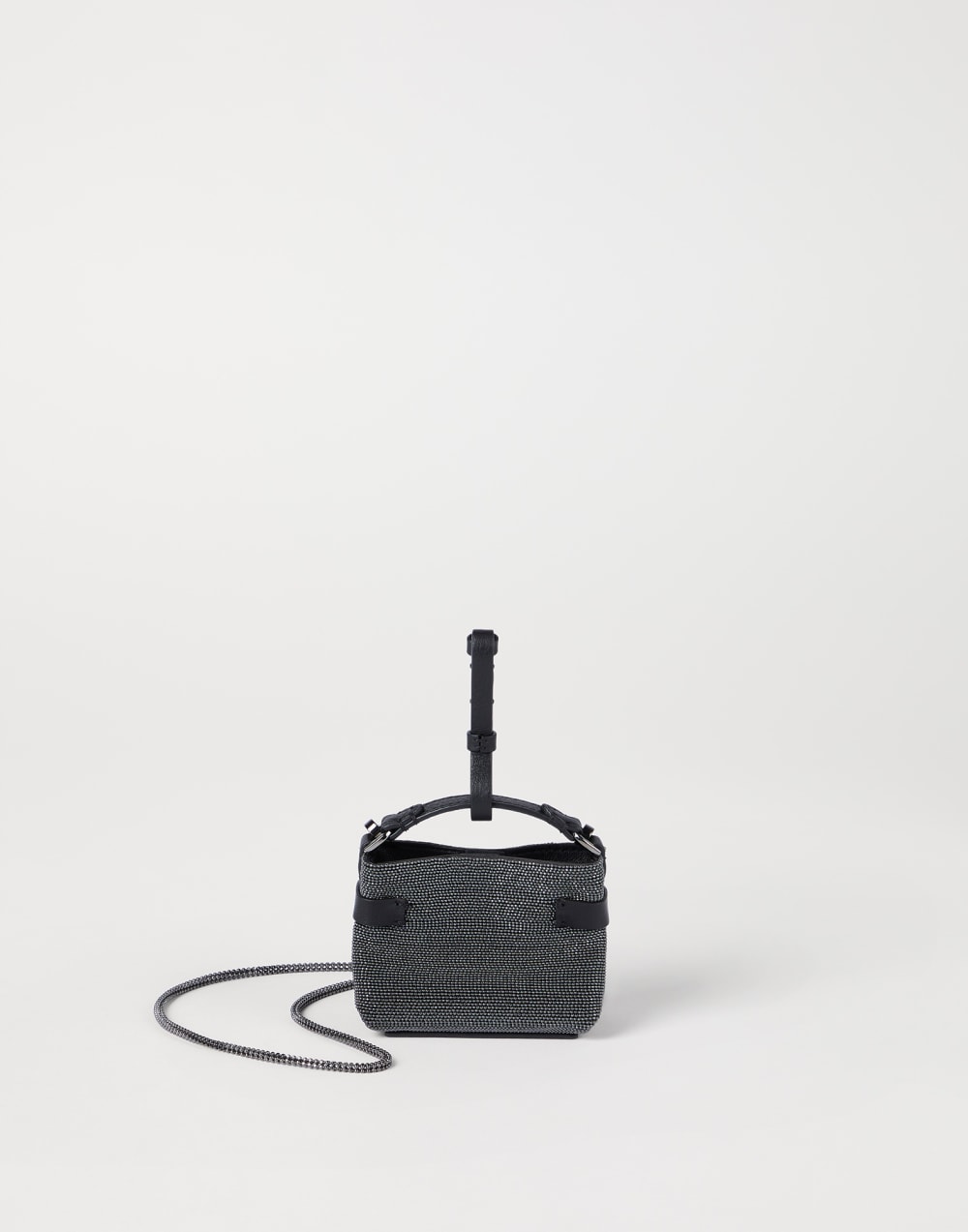 Essence 精美小型手挽包 钢灰色 女款 - Brunello Cucinelli