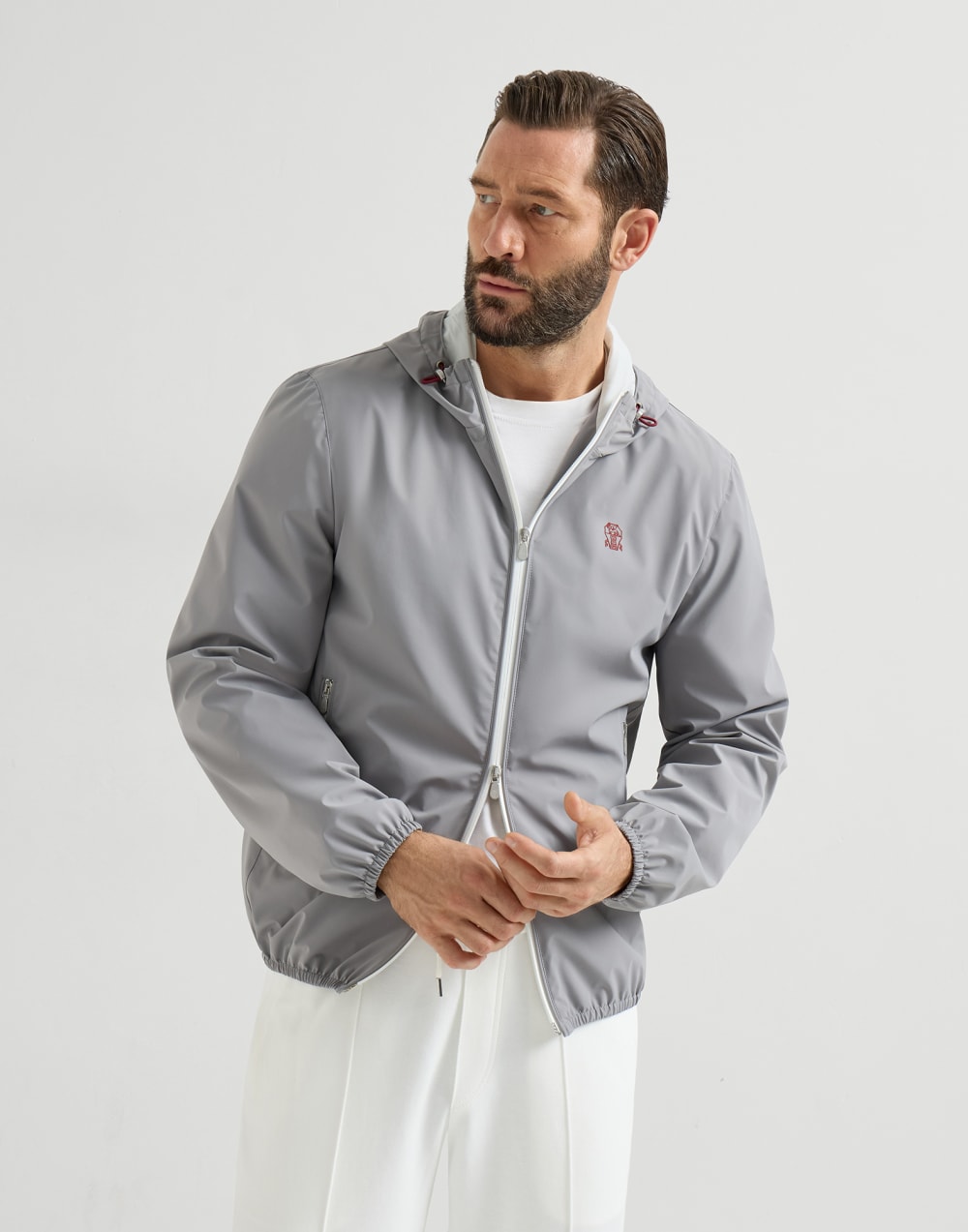 Nylon jacket Grey Man - Brunello Cucinelli