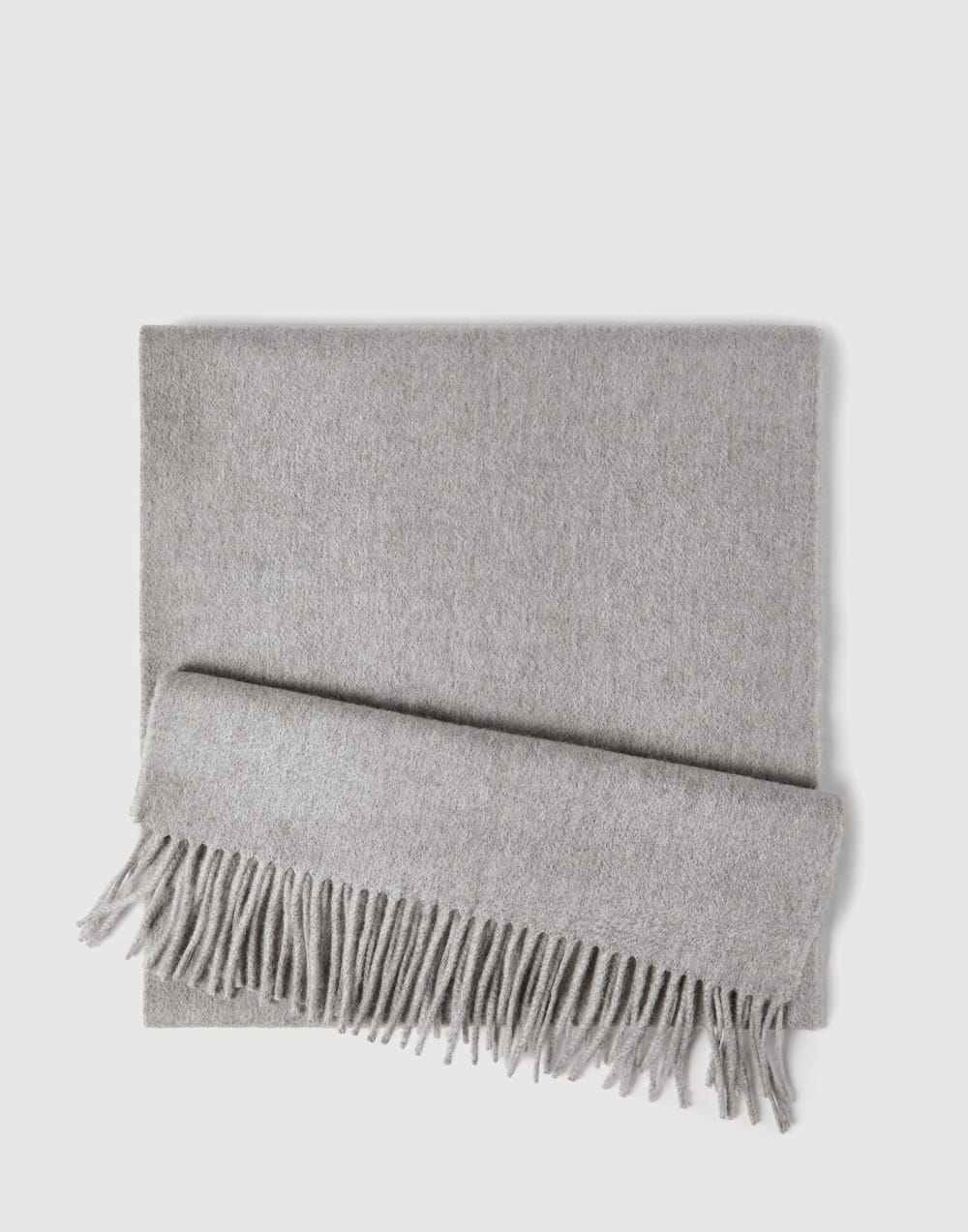 Double knit scarf Light Grey Woman - Brunello Cucinelli
