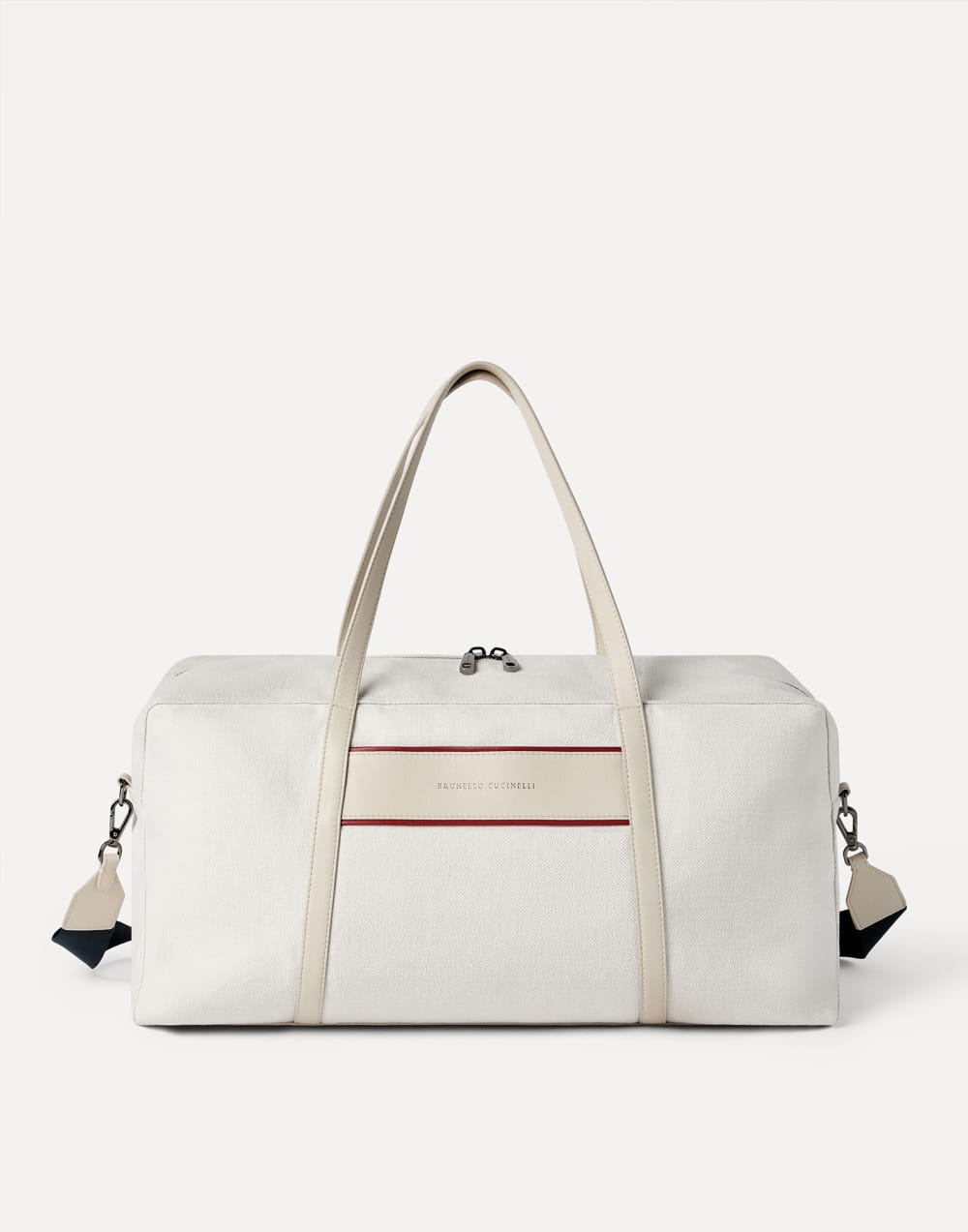 Canvas bag with logo Silver Woman - Brunello Cucinelli