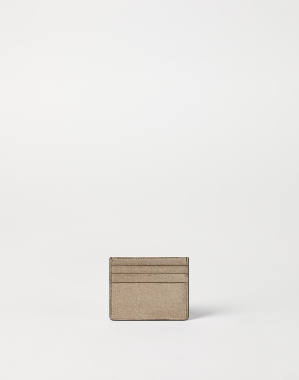 Suede card case Beige Woman - Brunello Cucinelli
