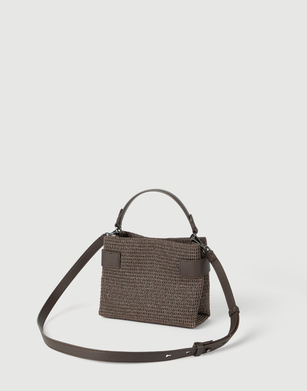 Small Top-Handle Essence bag Brown Woman - Brunello Cucinelli