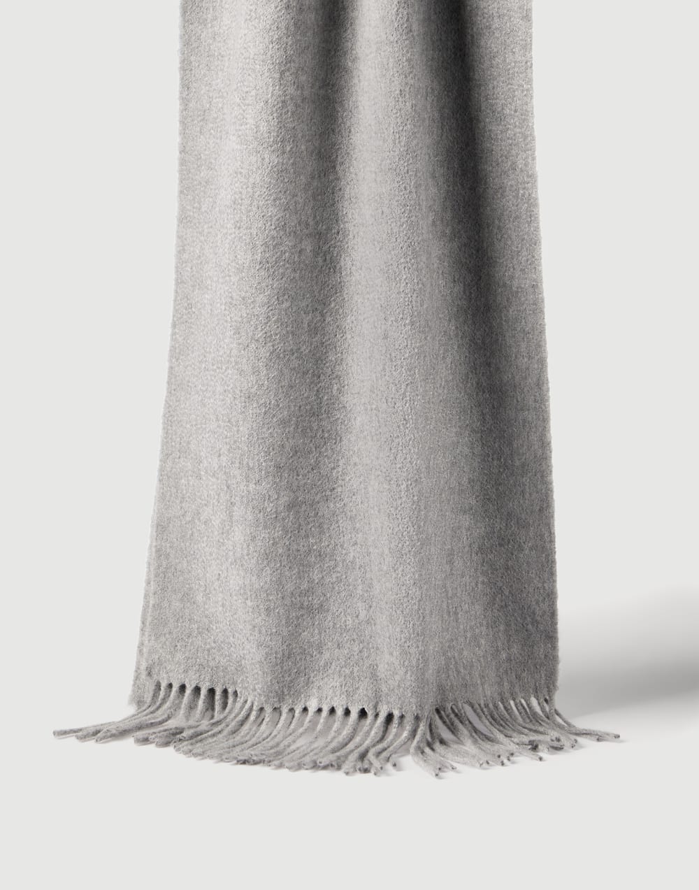 Double knit scarf Light Grey Woman - Brunello Cucinelli