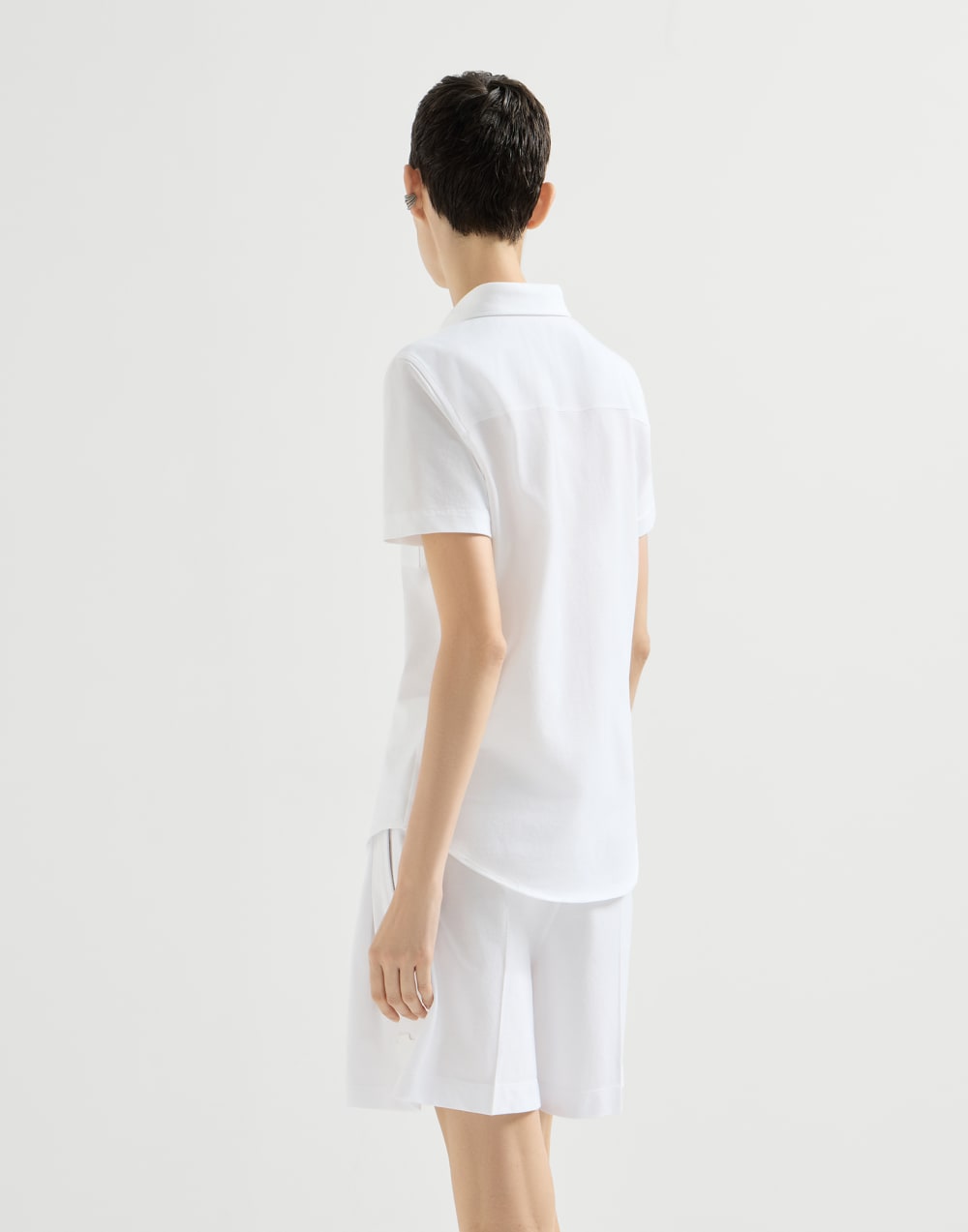 Short sleeve shirt White Woman - Brunello Cucinelli
