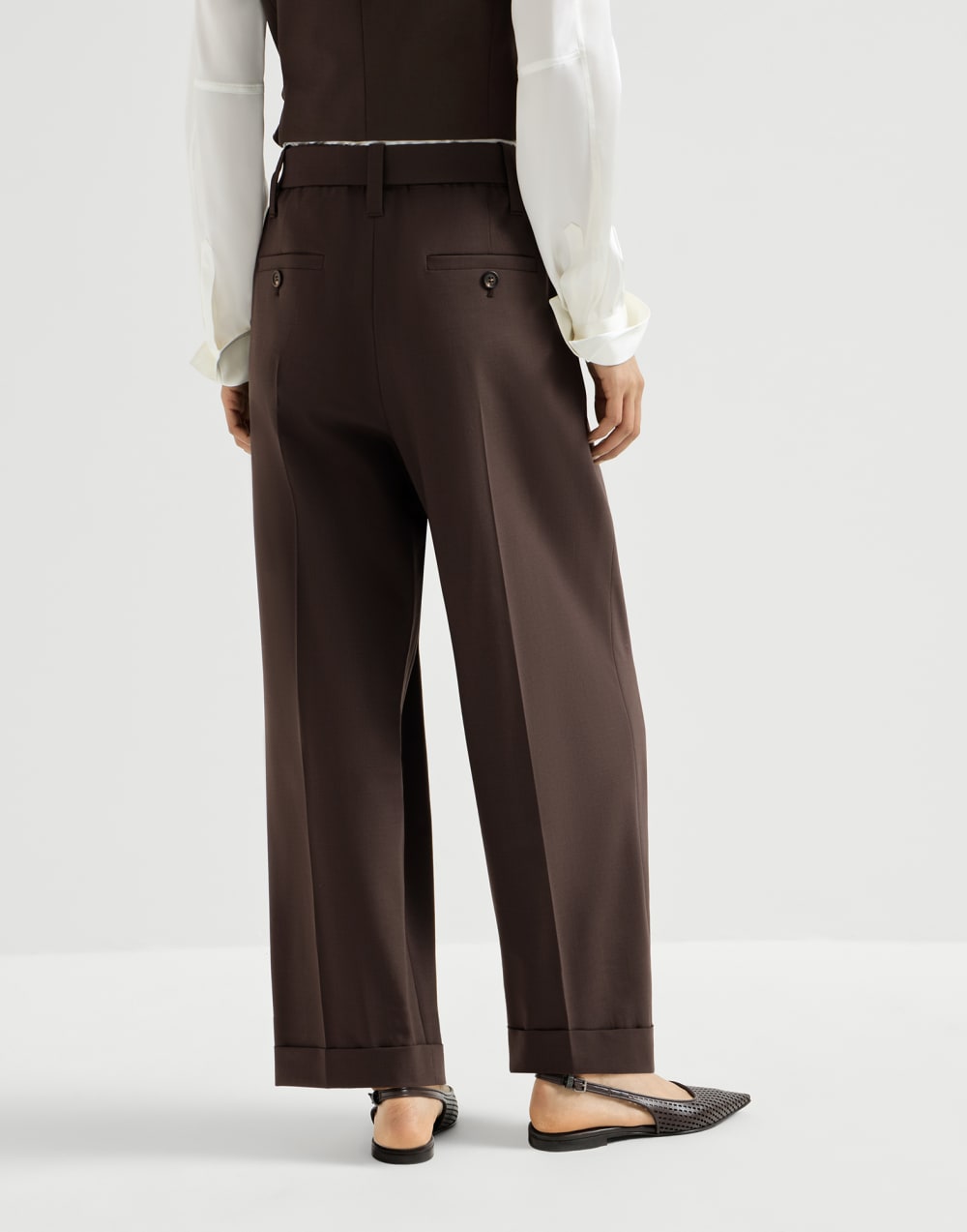 Sartorial Baggy-Hose Kakao Damen - Brunello Cucinelli
