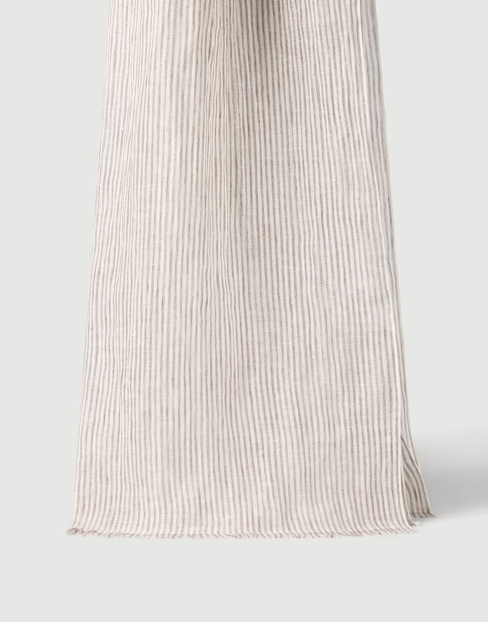 Sparkling striped linen scarf Panama Woman - Brunello Cucinelli