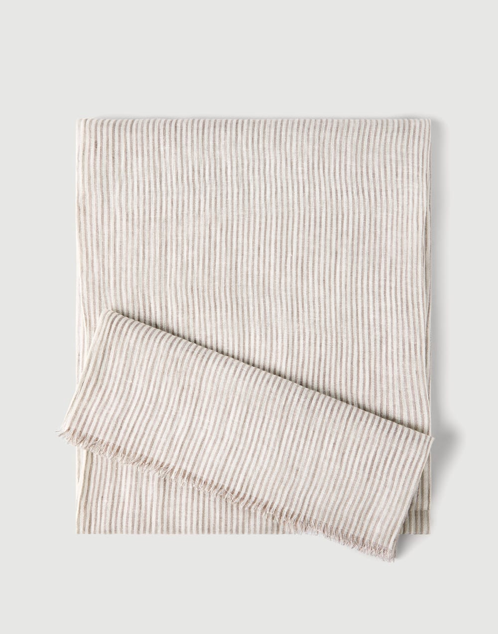 Sparkling striped linen scarf Panama Woman - Brunello Cucinelli