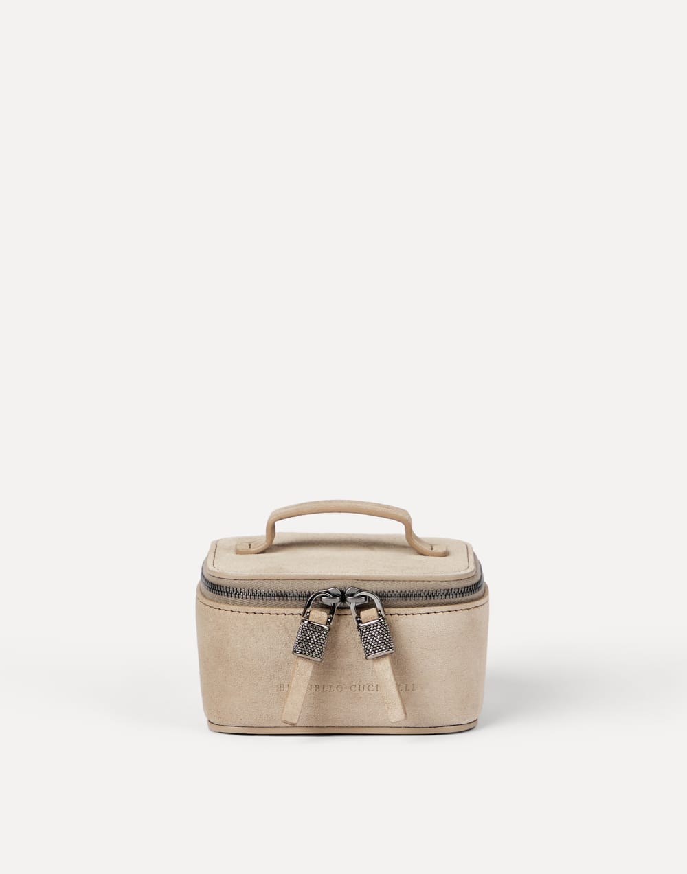 Suede small jewelry box Light Grey Woman - Brunello Cucinelli