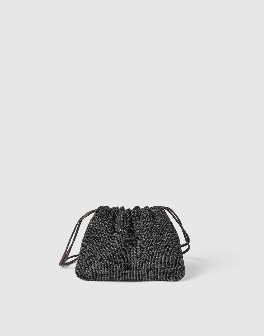 Soft-Pochette aus Riding-Leder Schwarz Damen - Brunello Cucinelli