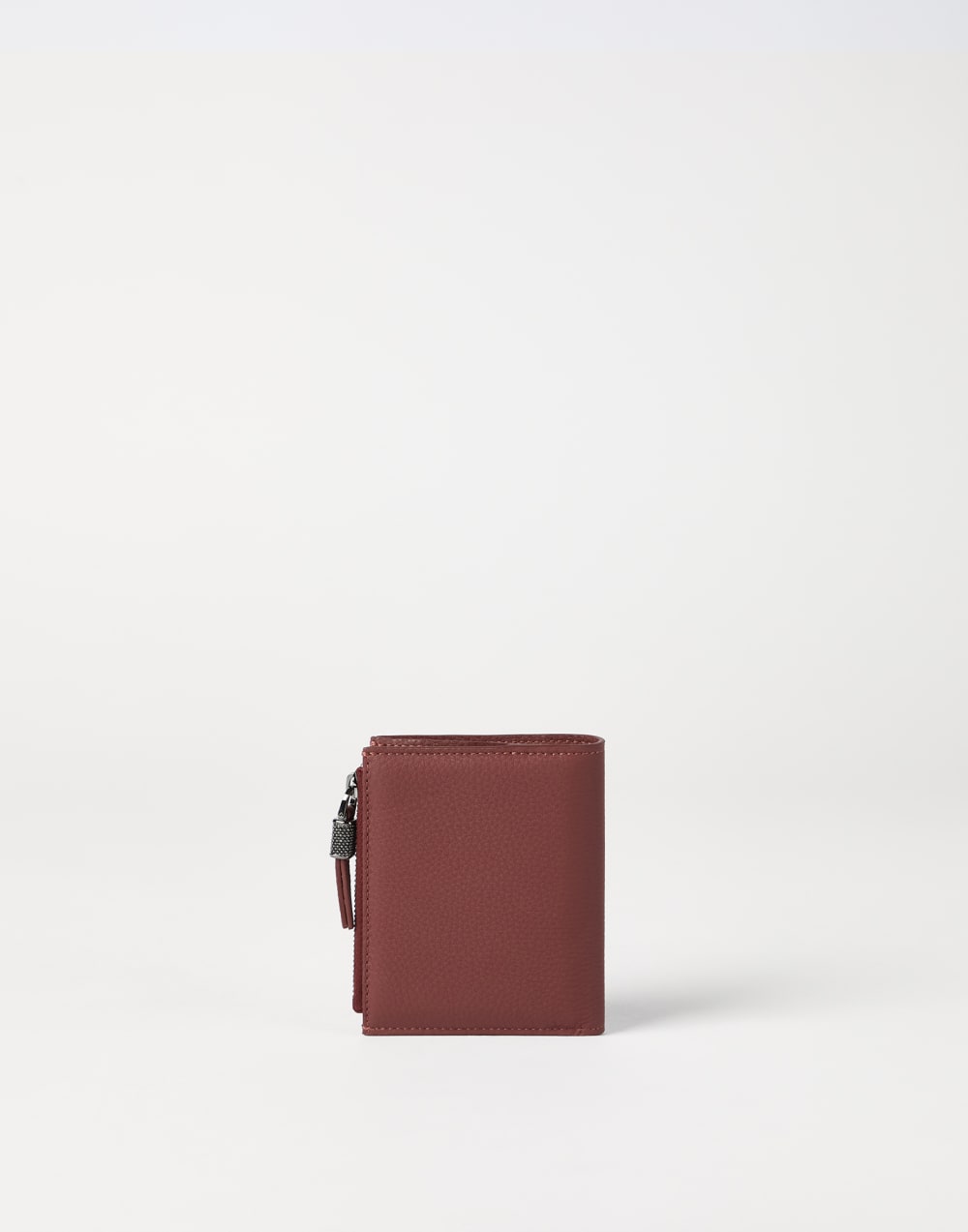 Compact Calfskin wallet Firebrick Woman - Brunello Cucinelli