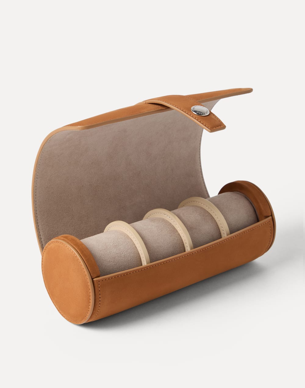 Nubuck watch box Cognac Man - Brunello Cucinelli