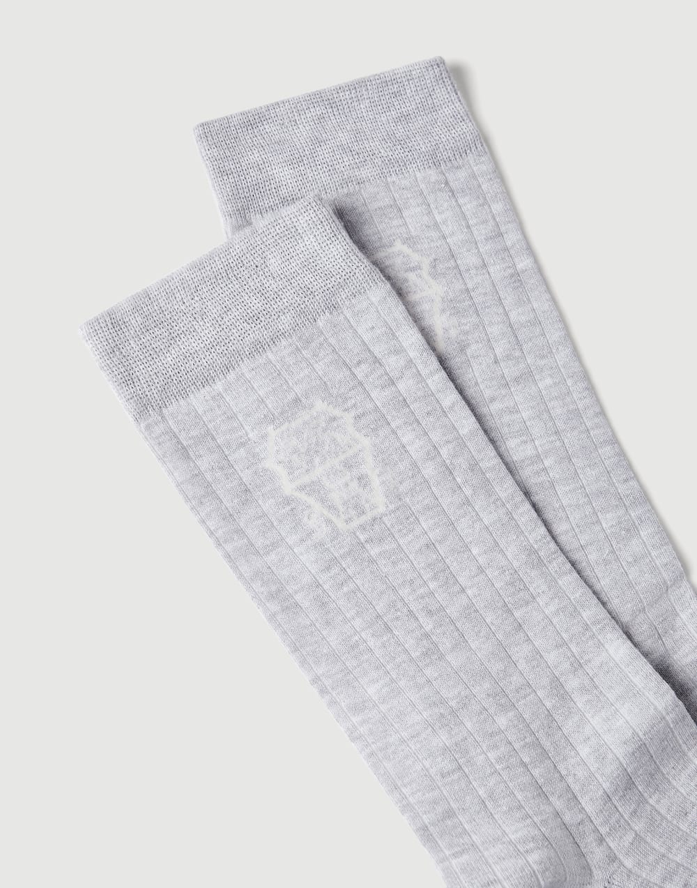 Chaussettes en coton Brouillard Homme - Brunello Cucinelli