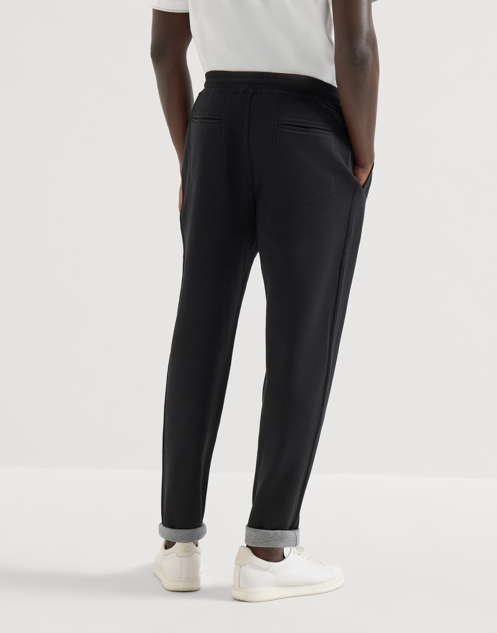 Double cloth trousers Black Man - Brunello Cucinelli