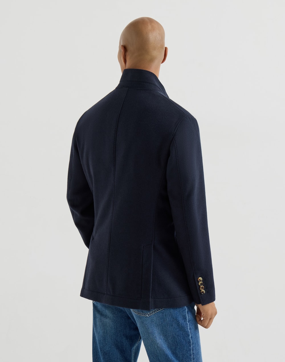 Jacke im Sakkostil Navy-Blau Herren - Brunello Cucinelli