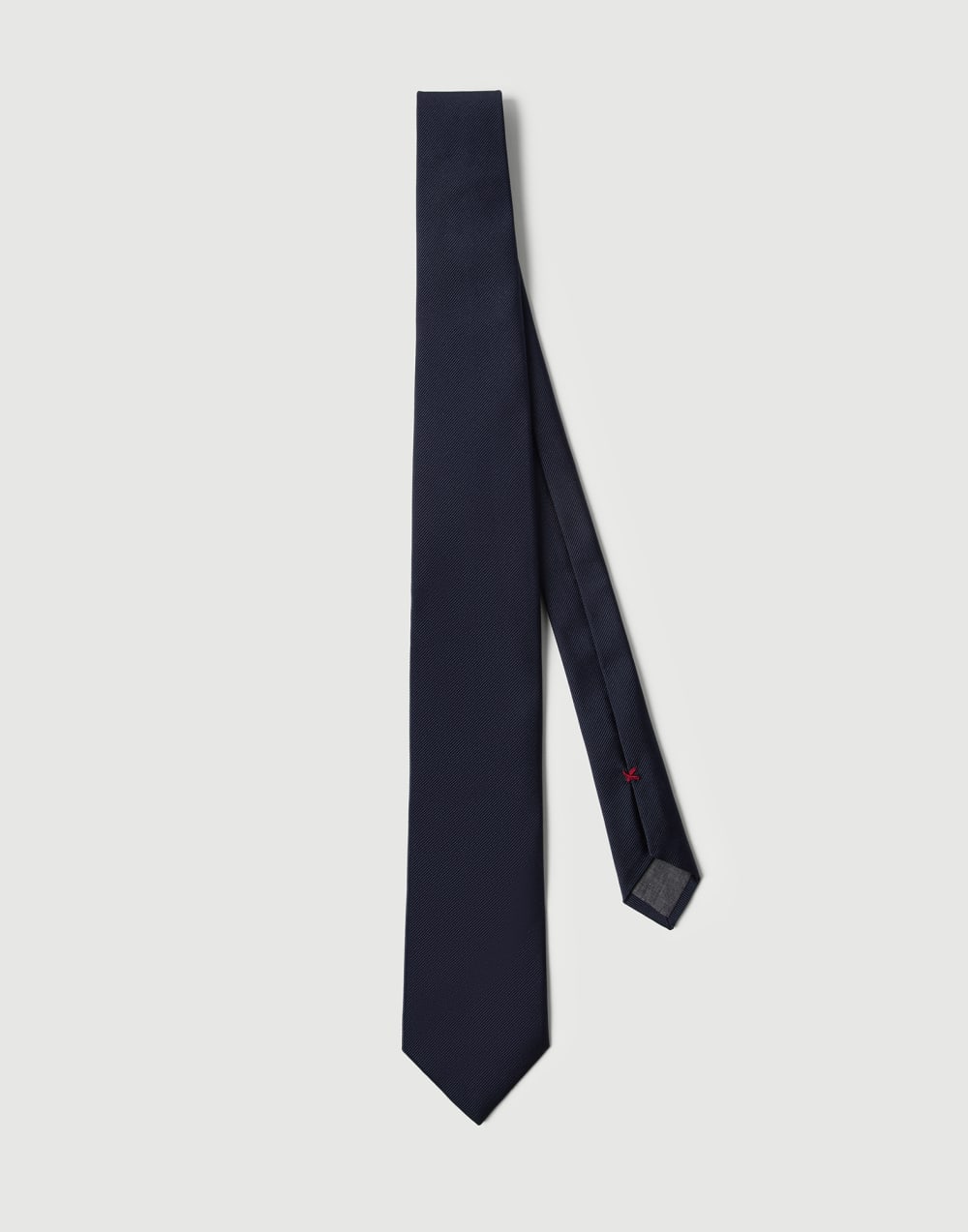 Silk twill tie Blue Man - Brunello Cucinelli