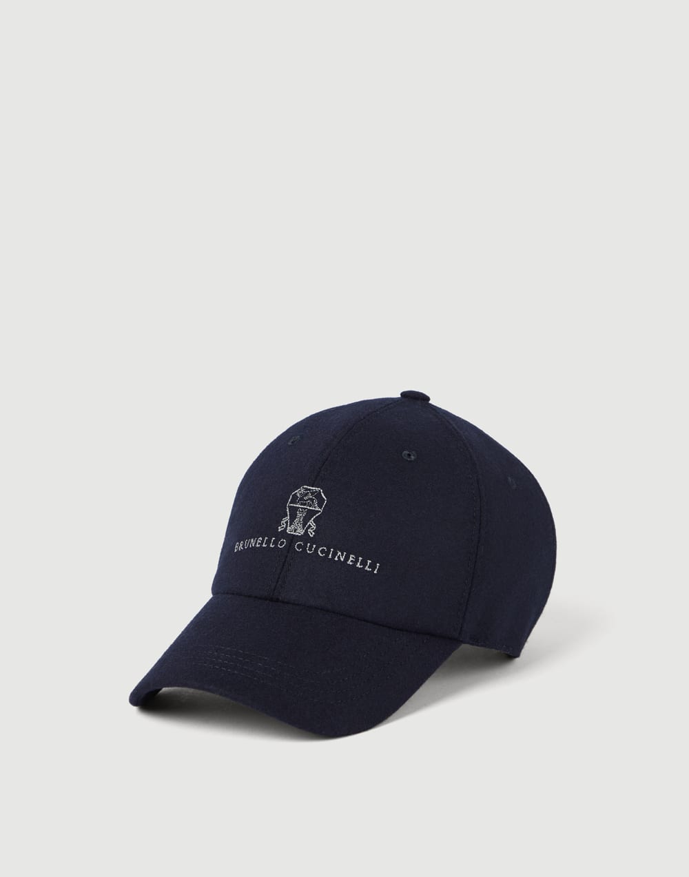 Baseball cap with logo Navy Blue Man - Brunello Cucinelli