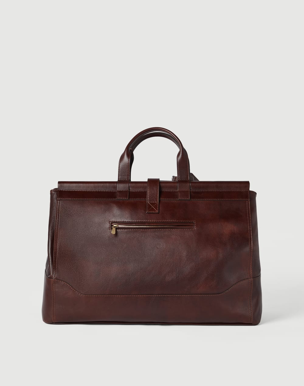 Calfskin bag Burgundy Man - Brunello Cucinelli