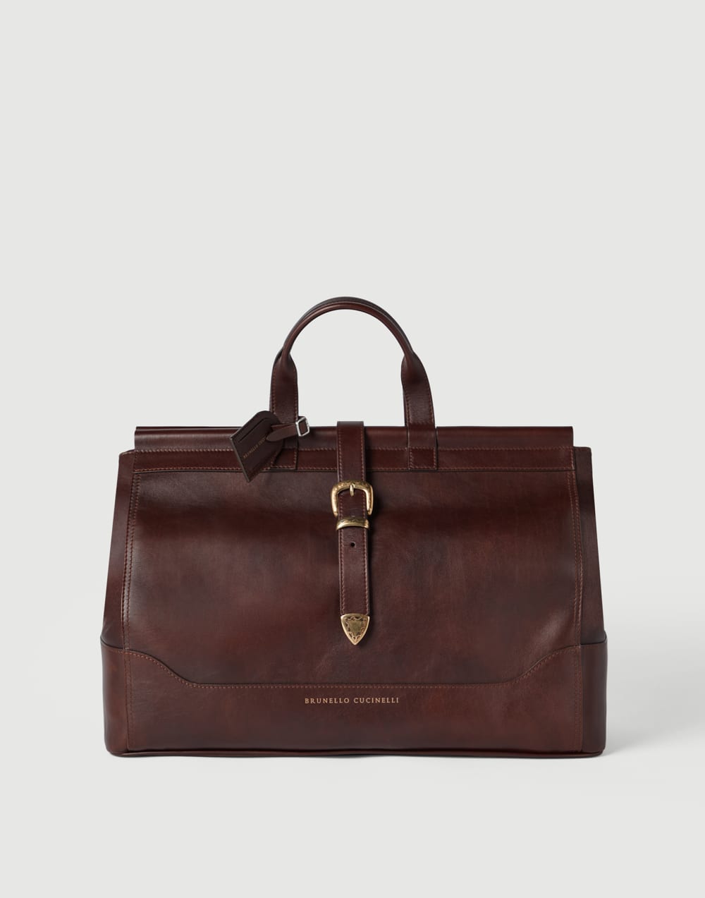Calfskin bag Burgundy Man - Brunello Cucinelli