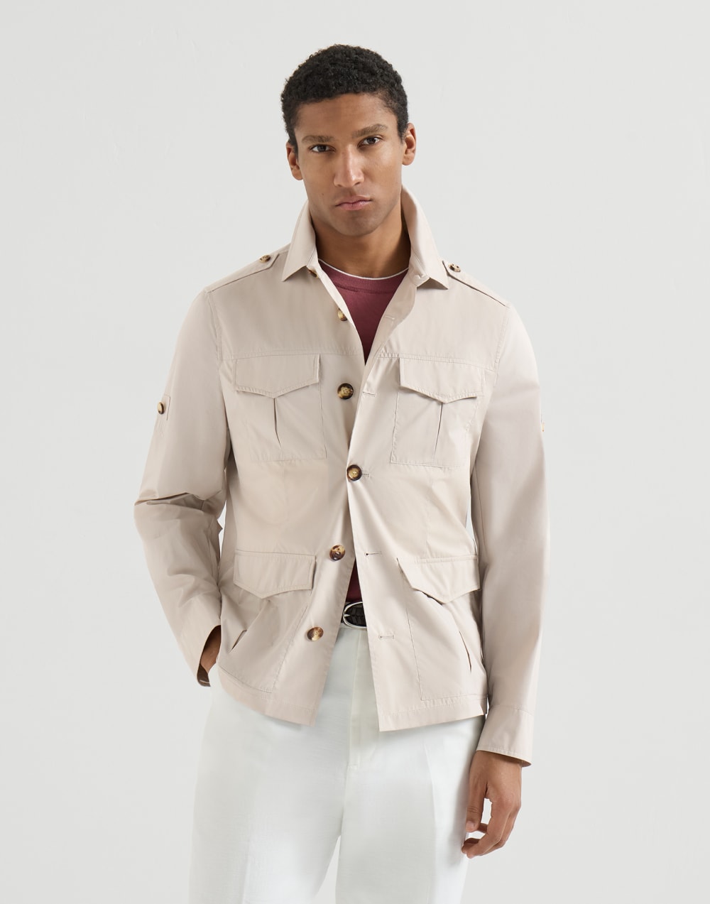 Wasserabweisende Safarijacke Panama Herren - Brunello Cucinelli