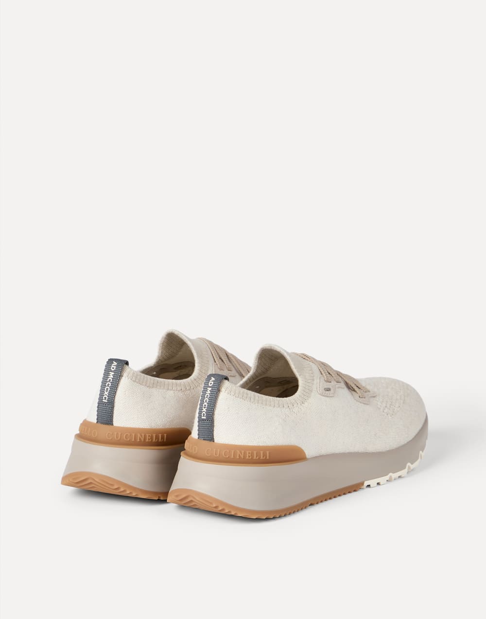 Sneakers in Chiné-Strick aus Baumwolle Panama Herren - Brunello Cucinelli