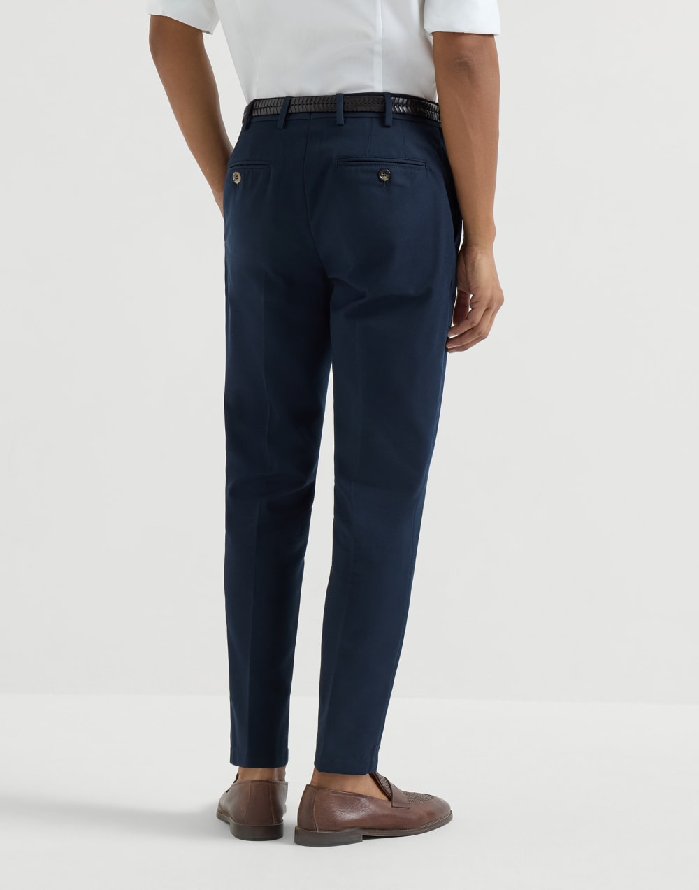 Hose aus Gabardine Blau Herren - Brunello Cucinelli