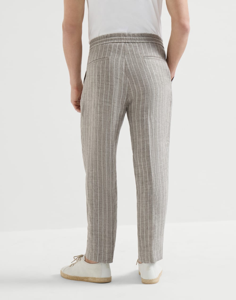 Hose aus Twill Braun Herren - Brunello Cucinelli